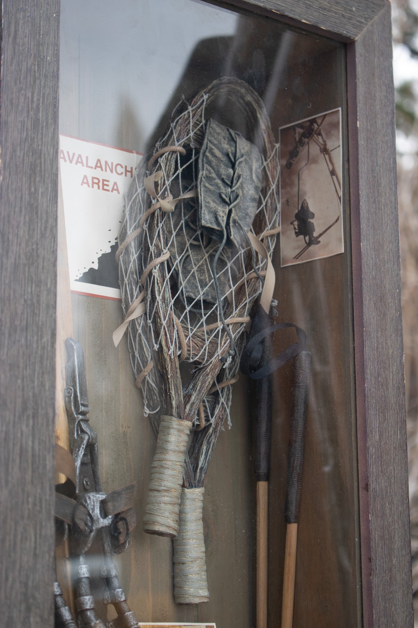 Curio Collection Skiing Model Windowpane with Certificate of Authenticity