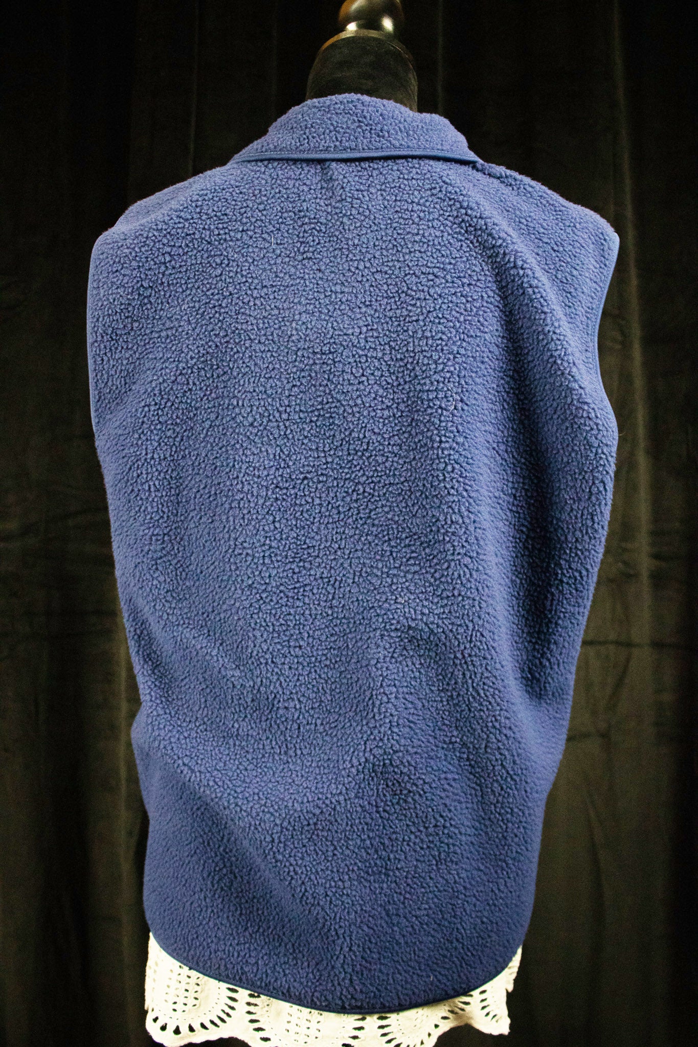 Crown & Ivy Sherpa Vest Blue Eve