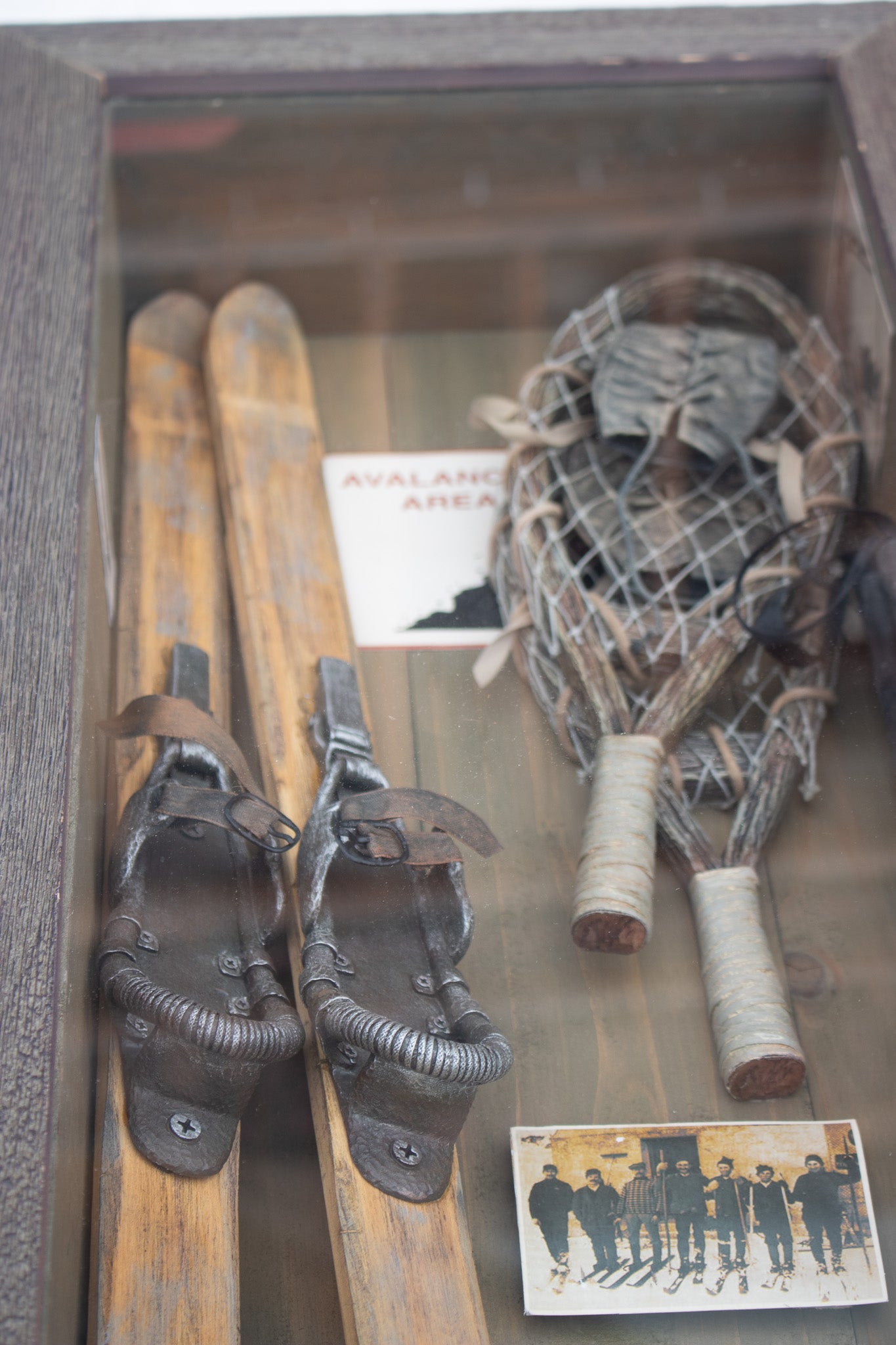 Curio Collection Skiing Model Windowpane with Certificate of Authenticity