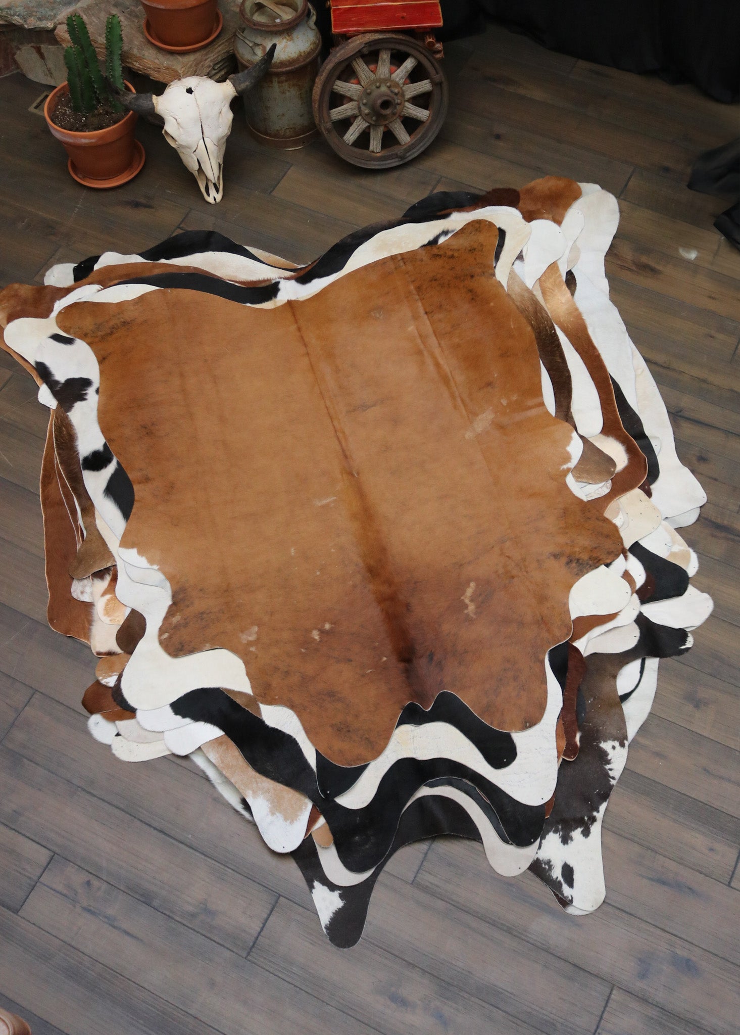 Natural Brown Cowhide Handcrafted in Brazil