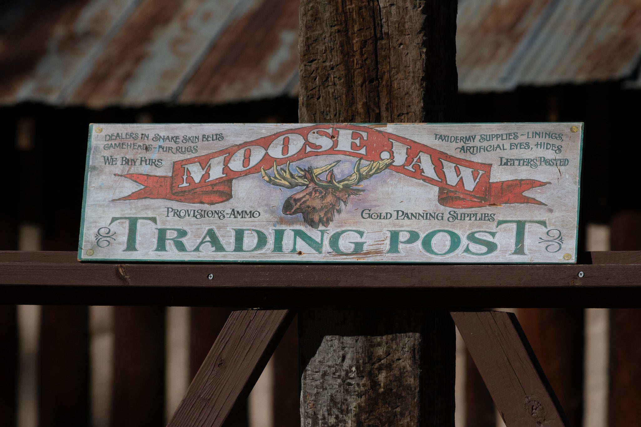 "Moose Jaw Trading Post" Decorative Sign
