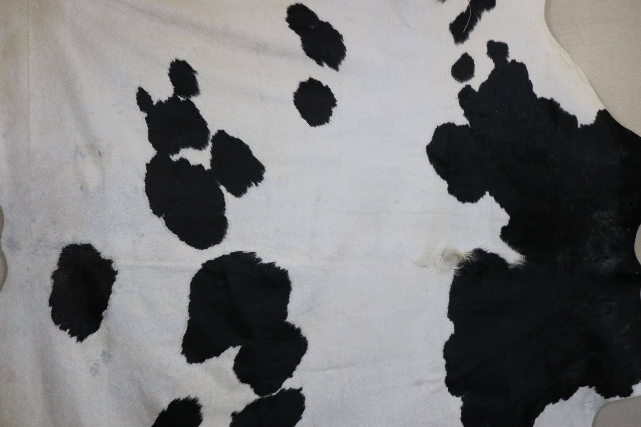 Stunning Black and White Cowhide Handmade in Brazil