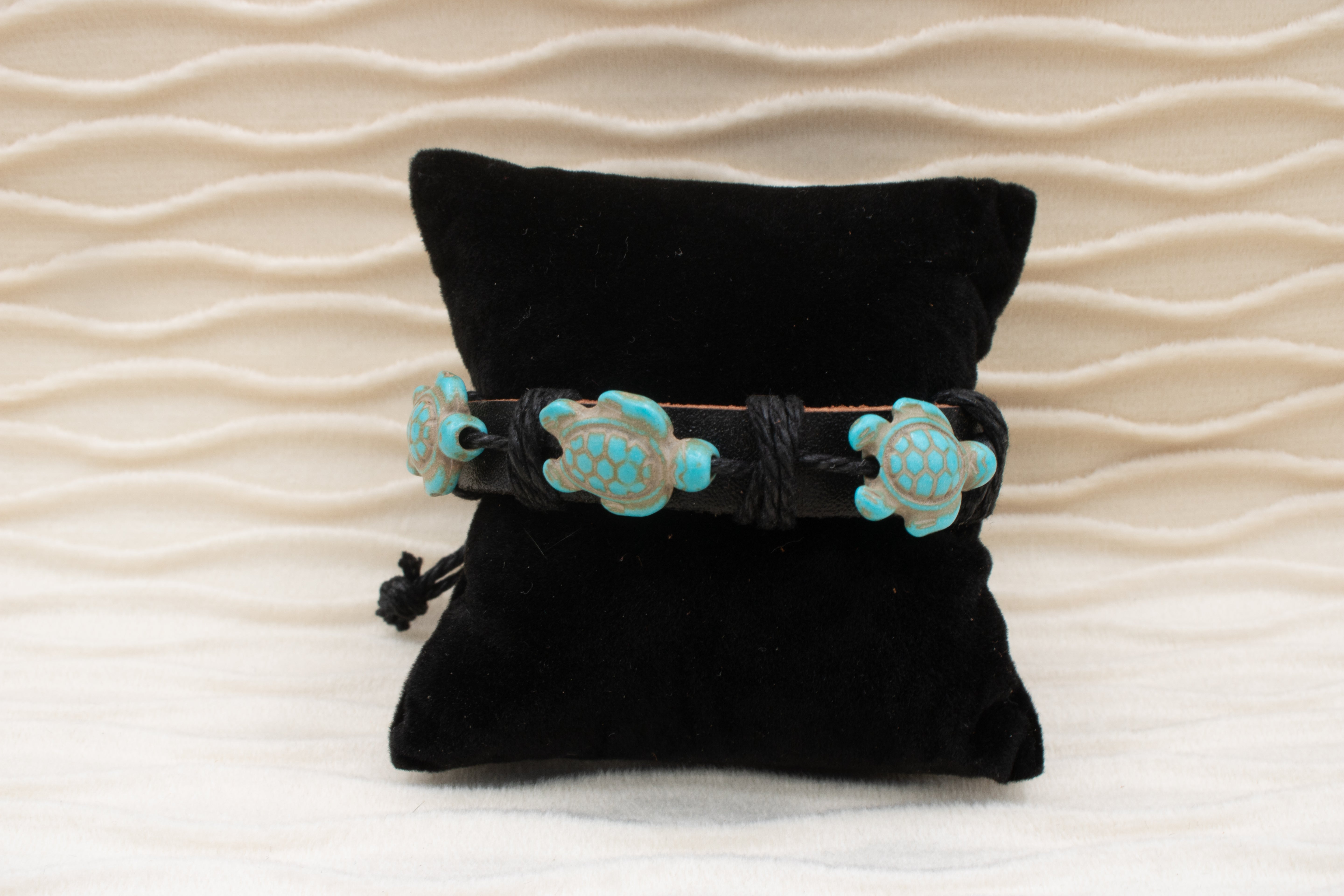 Leather Turtle Charms Adjustable Bracelets