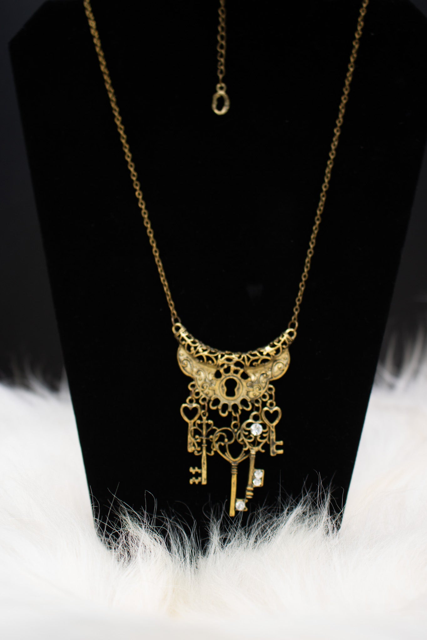 Key Token Steam Punk Style Necklace