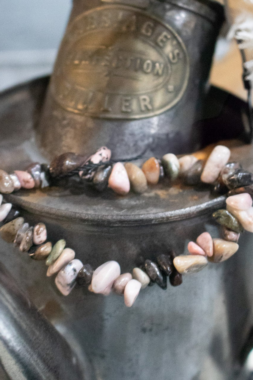 Beautifully Assorted Stone Beaded Stretchy Bracelet