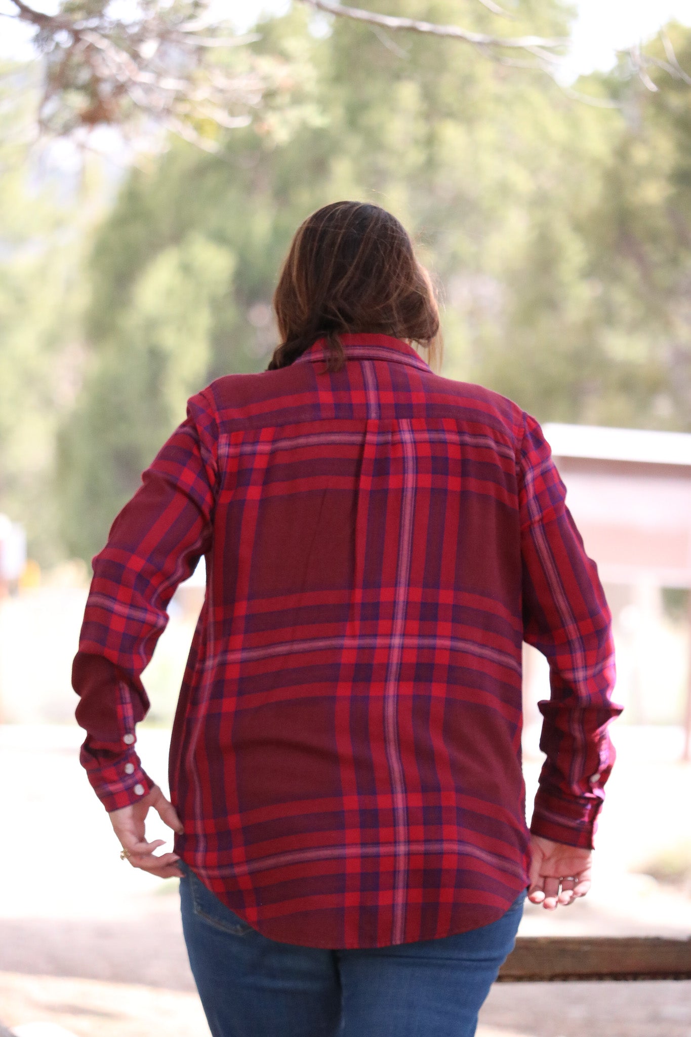 Red Mossimo Supply Co Plaid Flannel Size Small