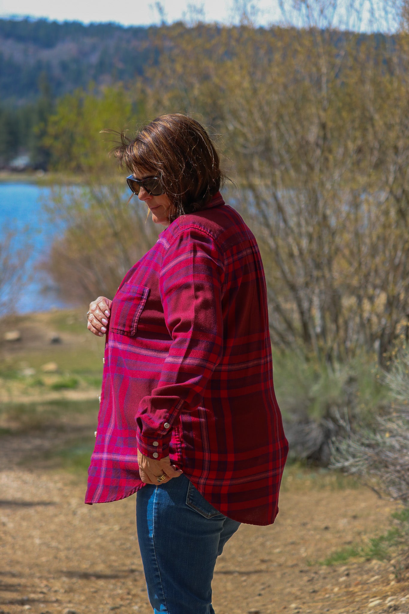 Red Mossimo Supply Co Plaid Flannel Size Small