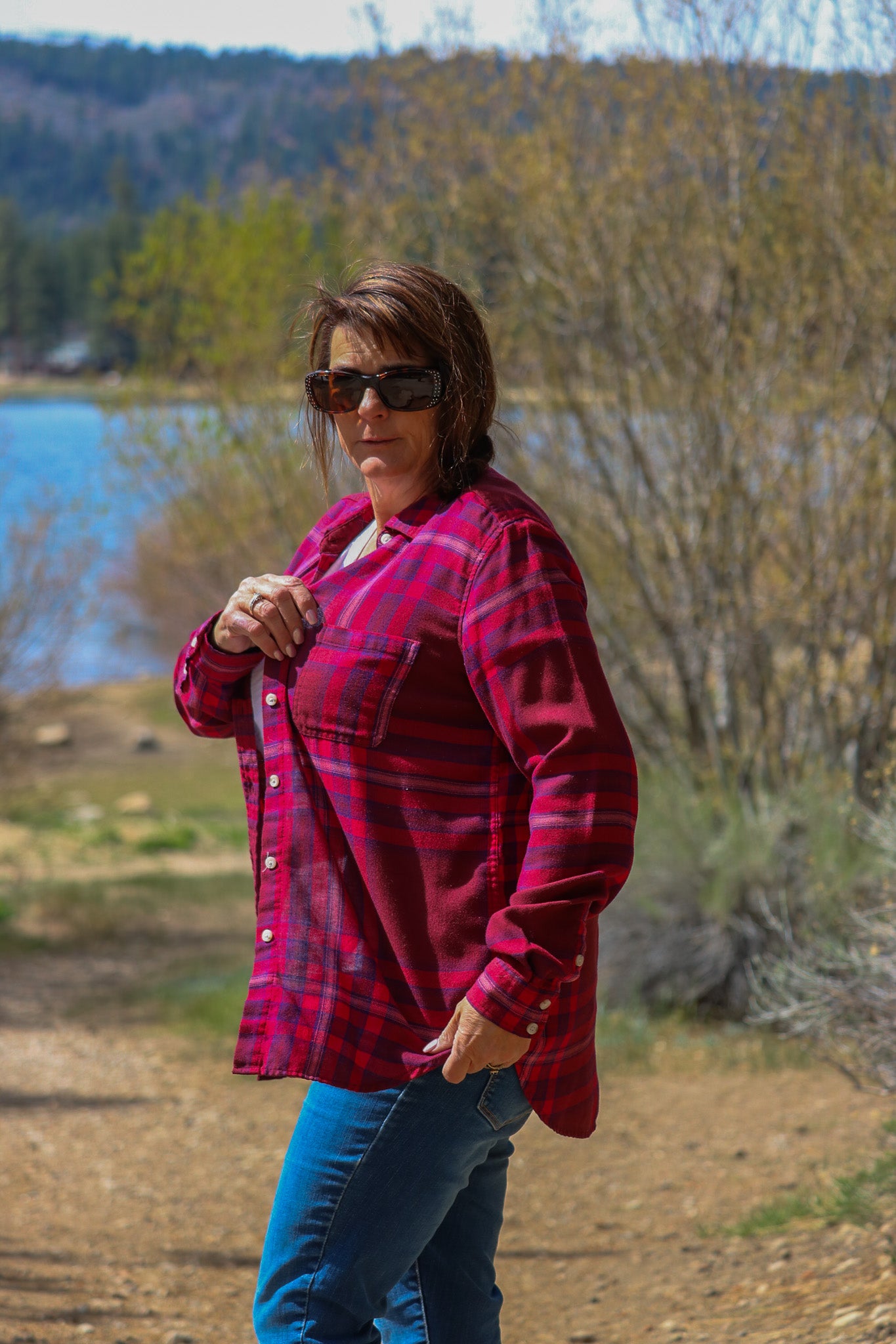 Red Mossimo Supply Co Plaid Flannel Size Small