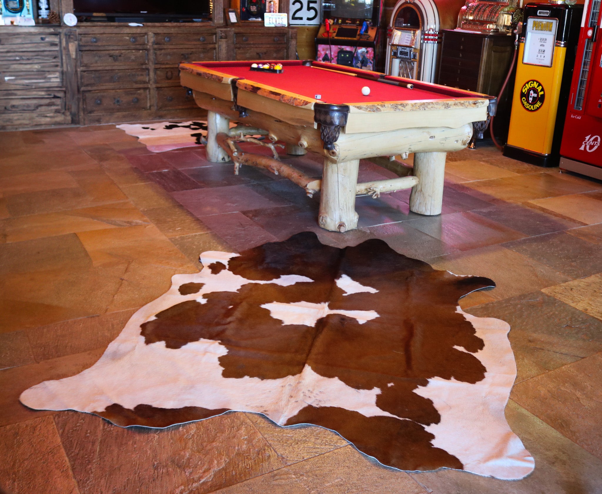 Fabulous Brown and White Cowhide Handcrafted in Brazil