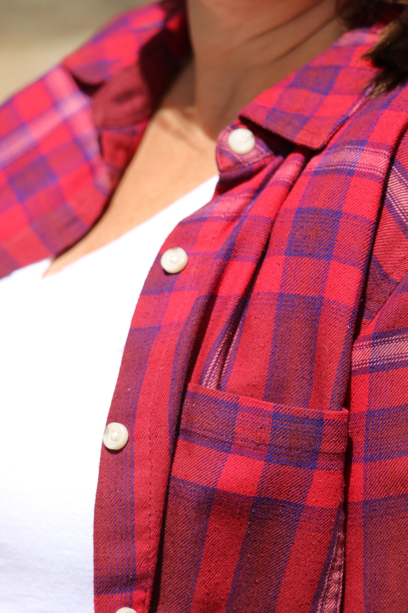 Red Mossimo Supply Co Plaid Flannel Size Small