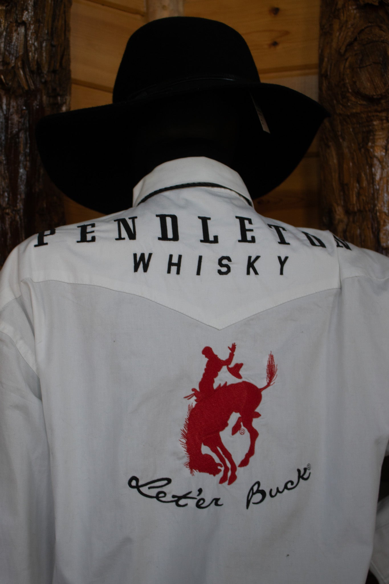 Wrangler Pendleton Whisky Cowboy Rodeo Button Down Long Sleeve Shirt Size L