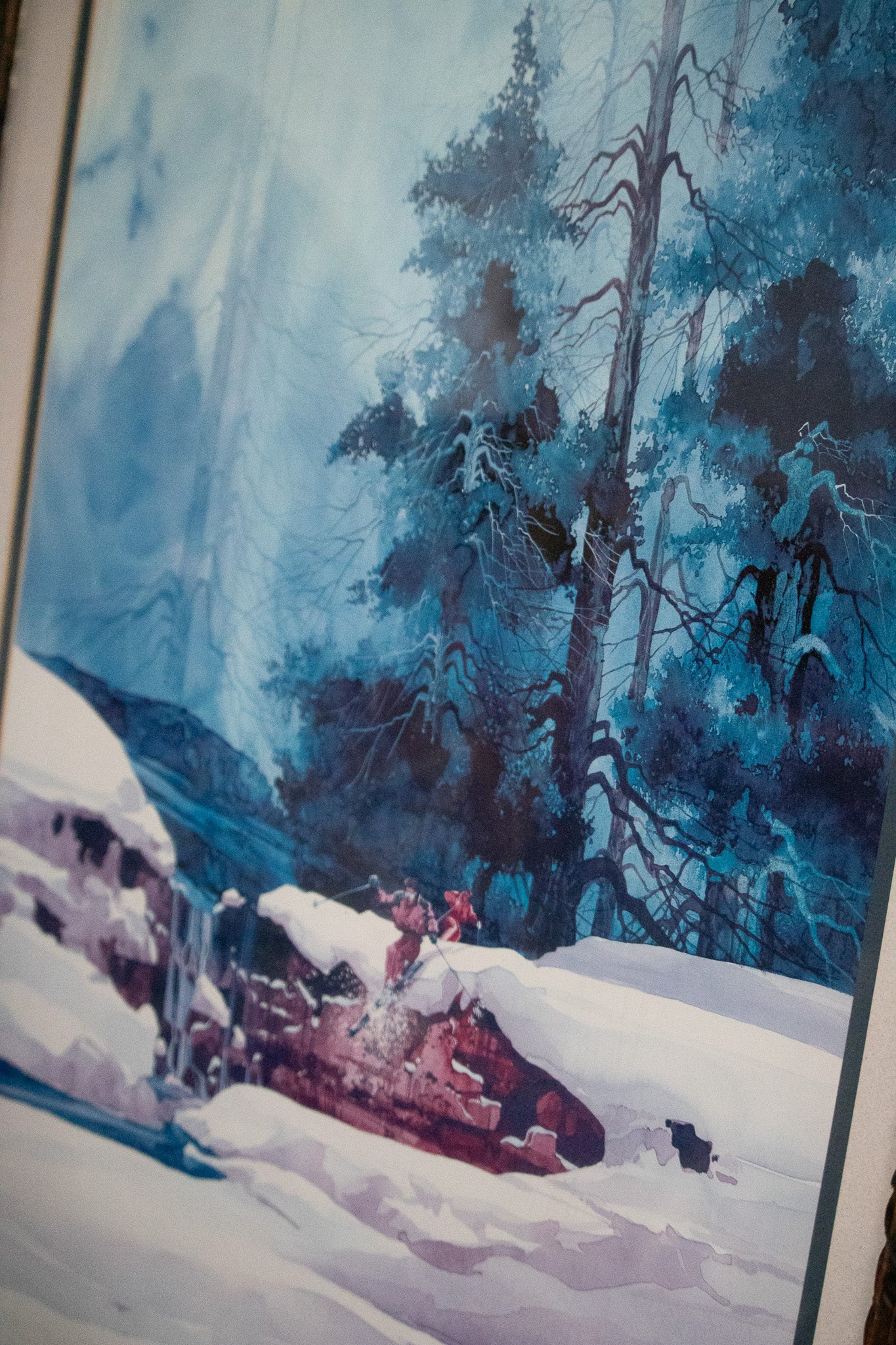 Limited Edition Print titled "Powder Run Ski Steamboat" by Michael Atkinson