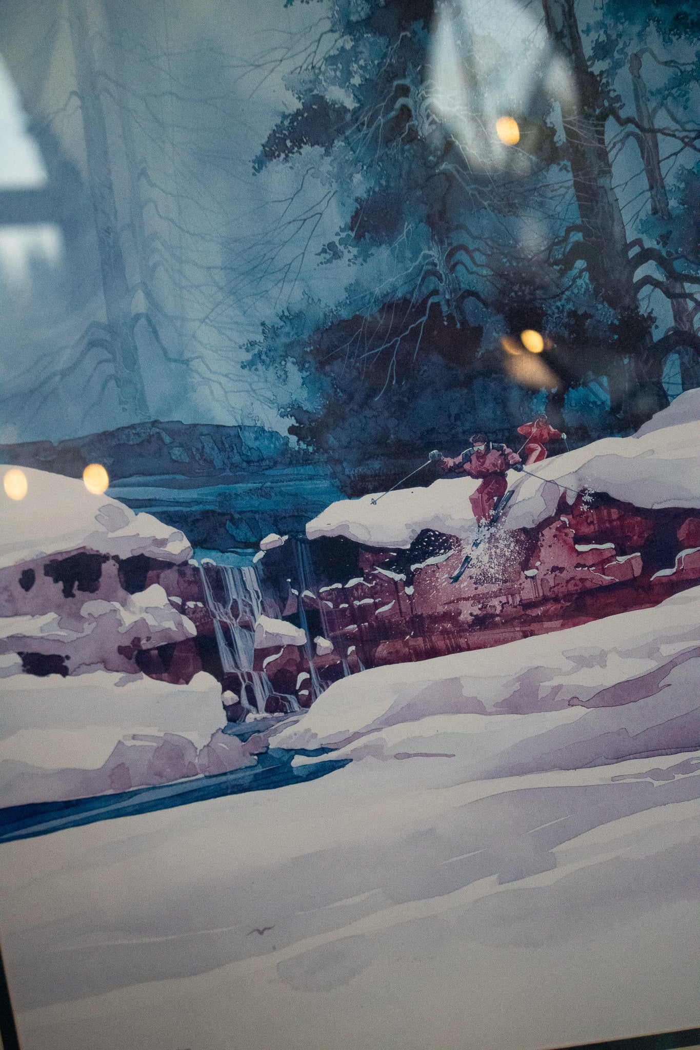 Limited Edition Print titled "Powder Run Ski Steamboat" by Michael Atkinson