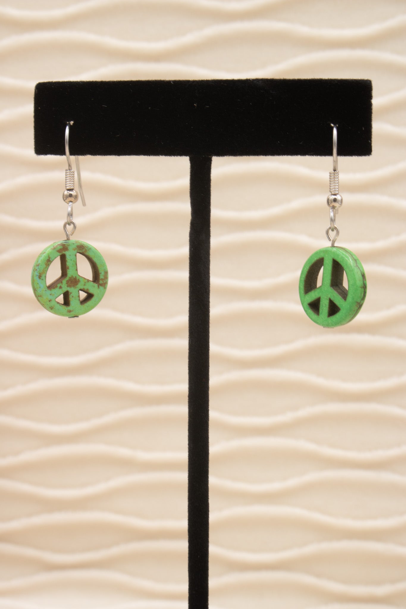 Peace Sign Dangle Earrings