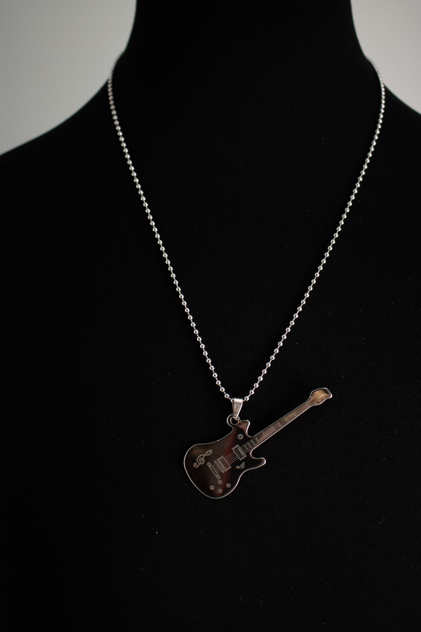 Electric Guitar Charm Necklace