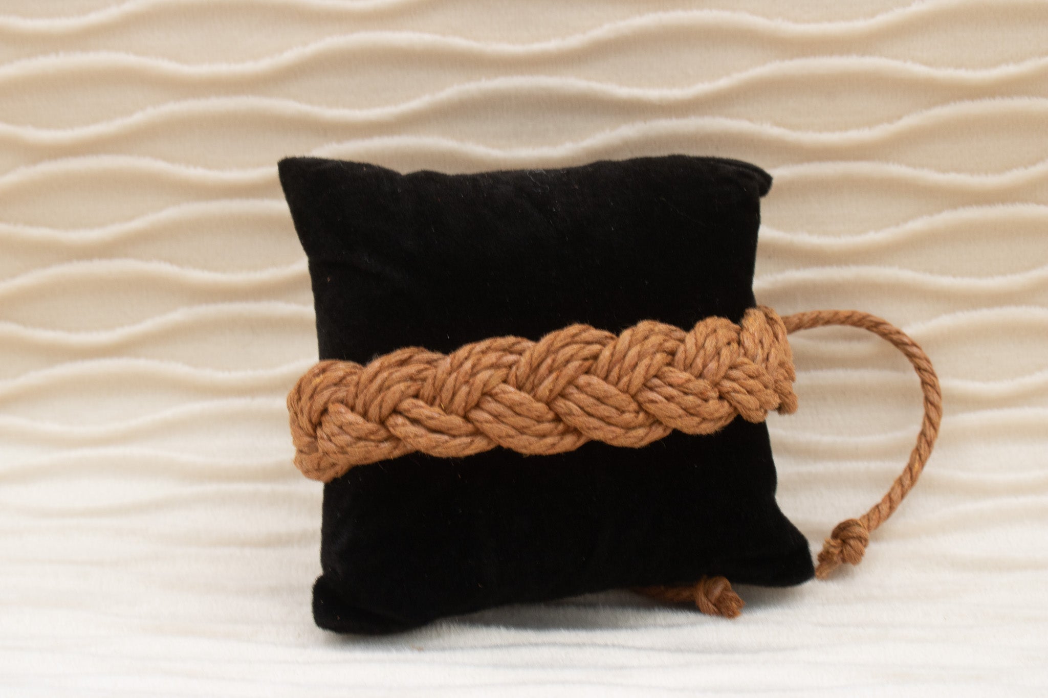 Soft Light Brown Jute Cord Braided Adjustable Bracelet