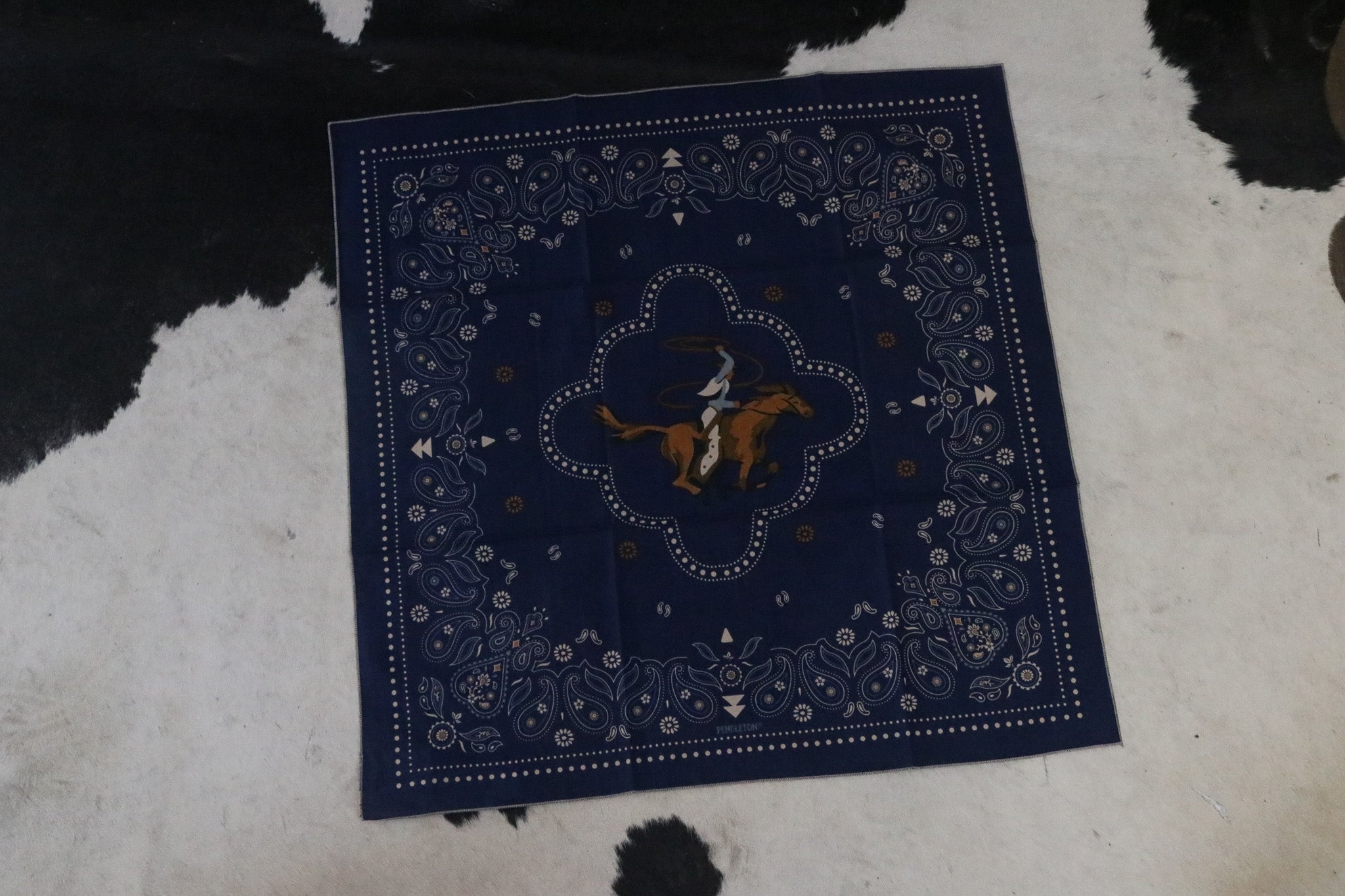 Dark Blue Pendleton Cowboy Bandana
