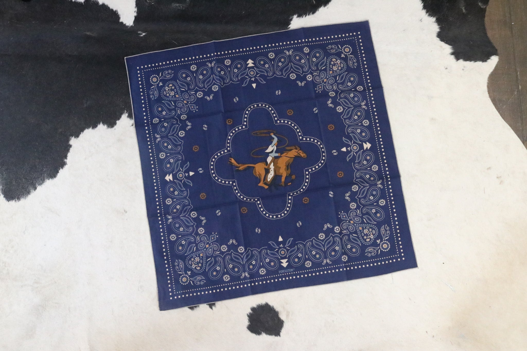 Dark Blue Pendleton Cowboy Bandana