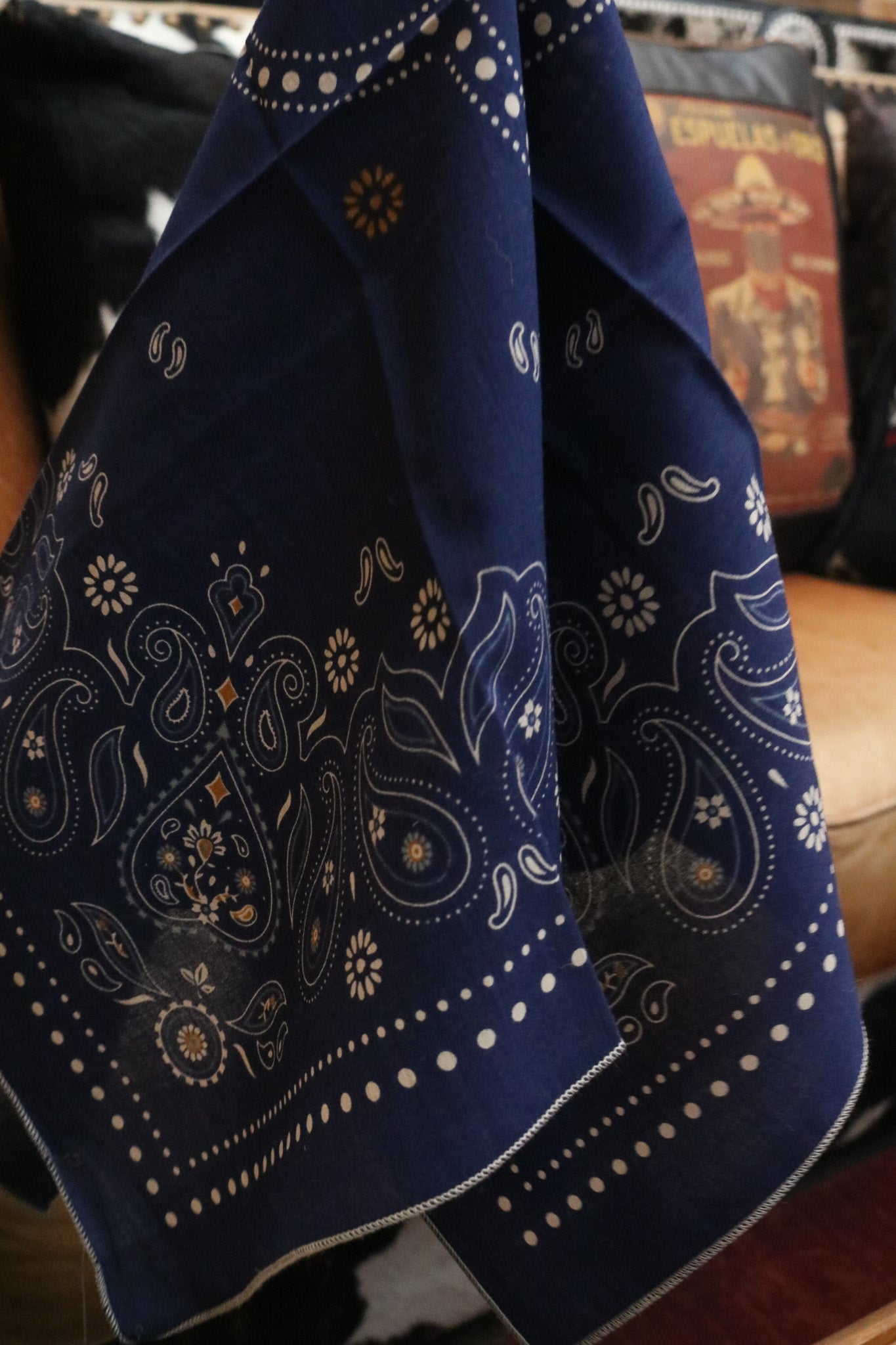 Dark Blue Pendleton Cowboy Bandana