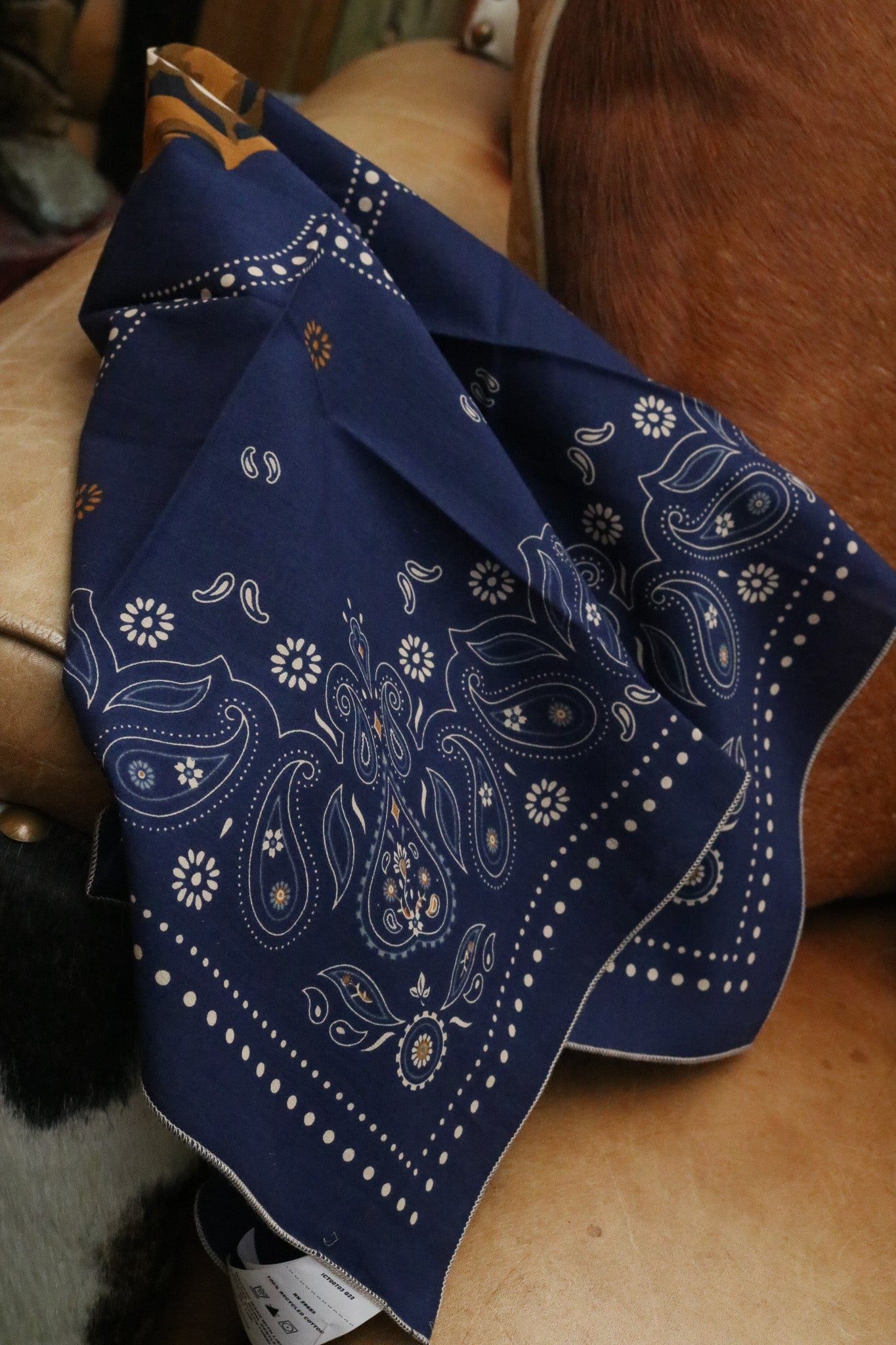 Dark Blue Pendleton Cowboy Bandana