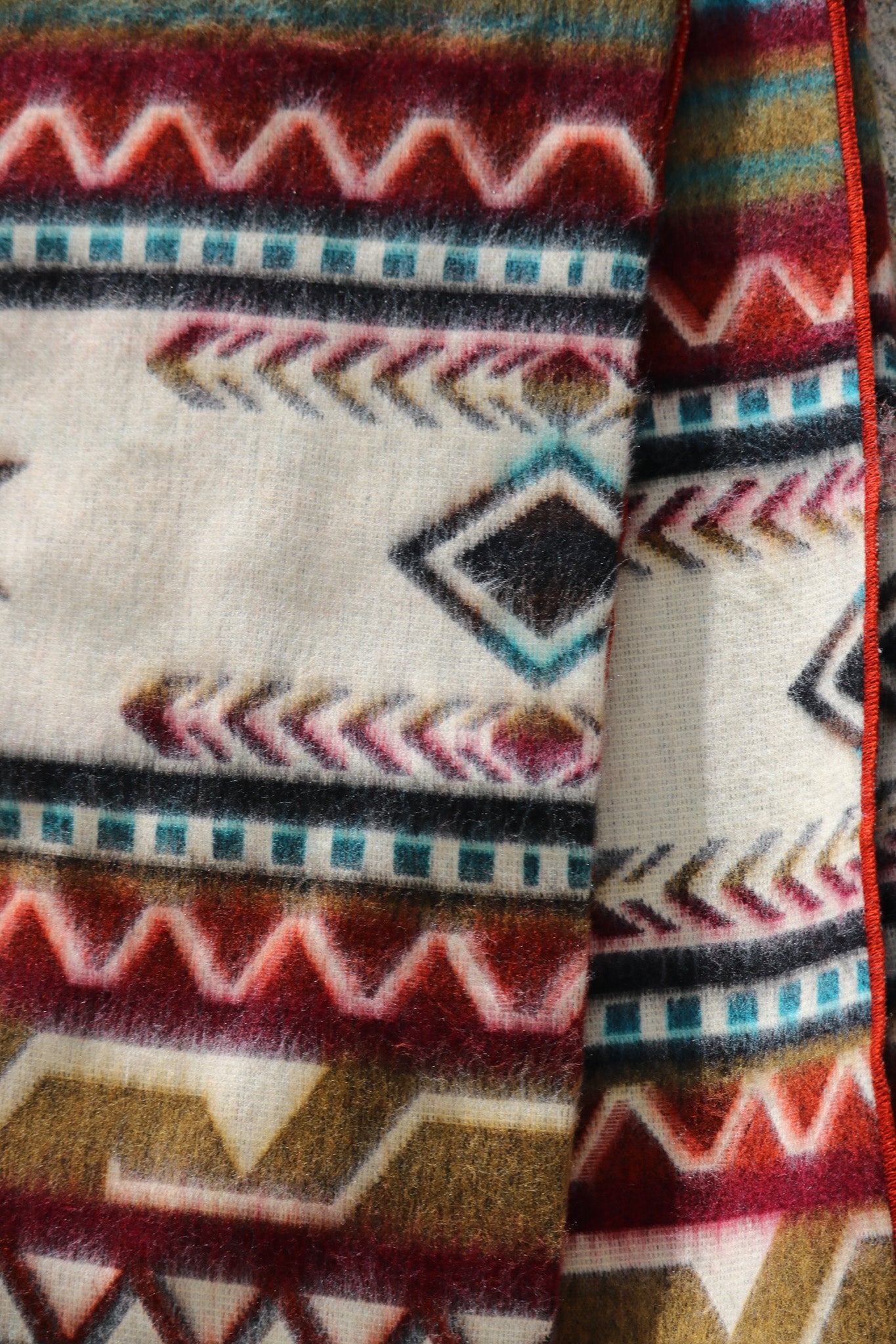 Antisana Earth Reversible Southwestern Blanket Queen Size Handwoven in Ecuador