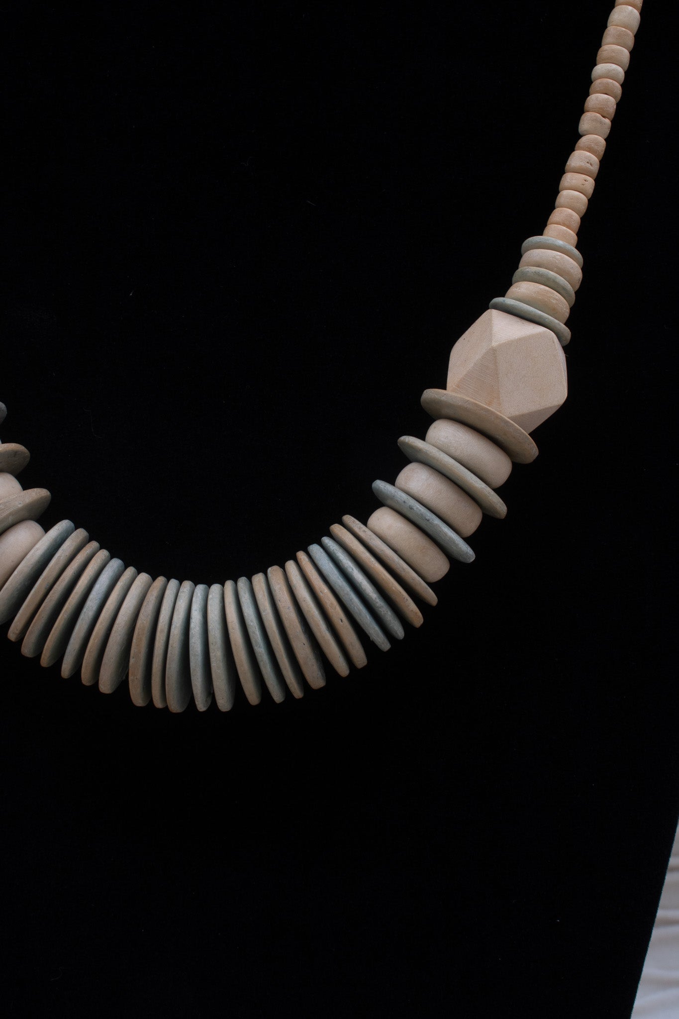 Beautiful Wood Beaded Necklace