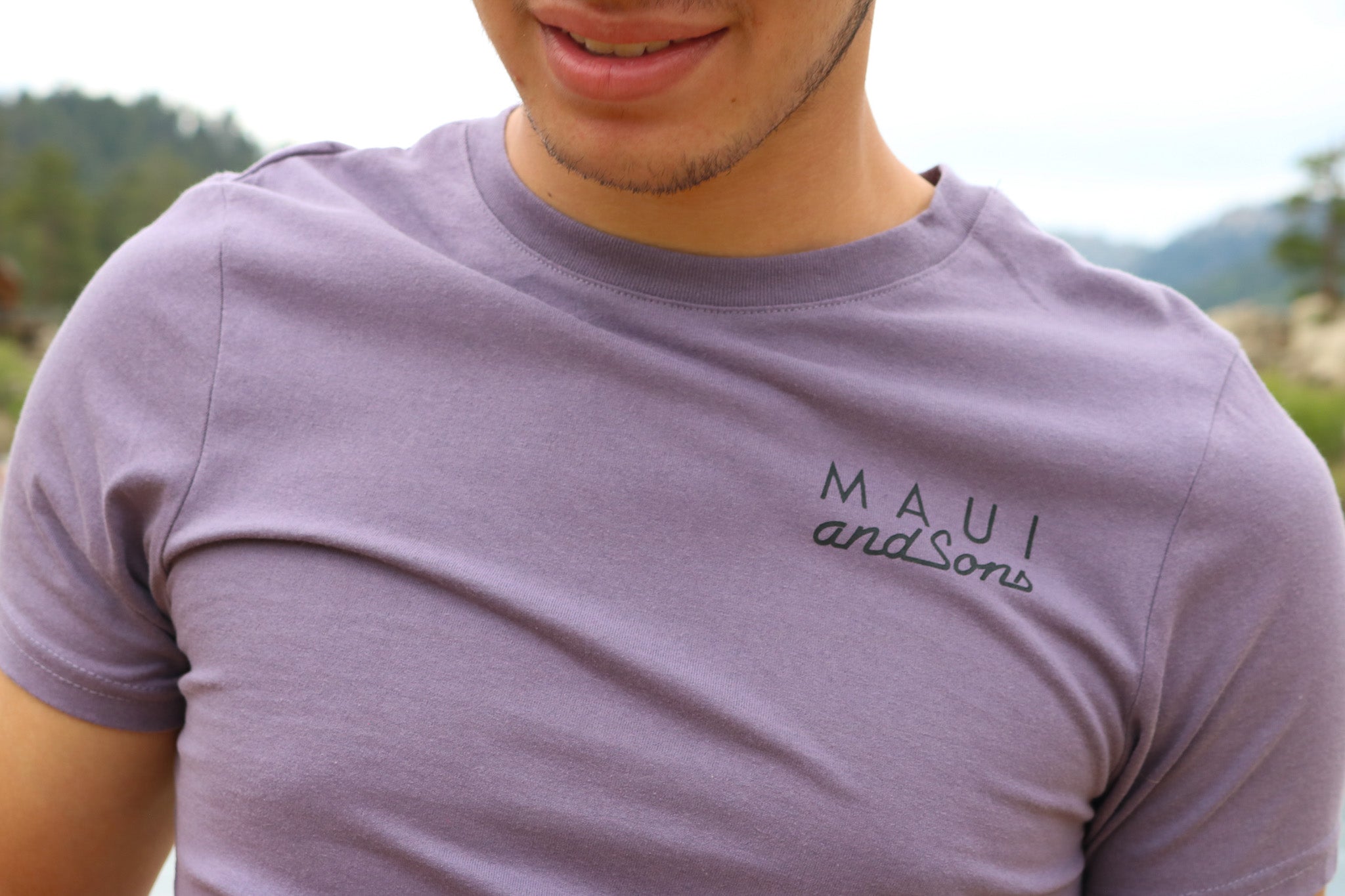 Maui and Sons Dust Purple Men's Small Tshirt