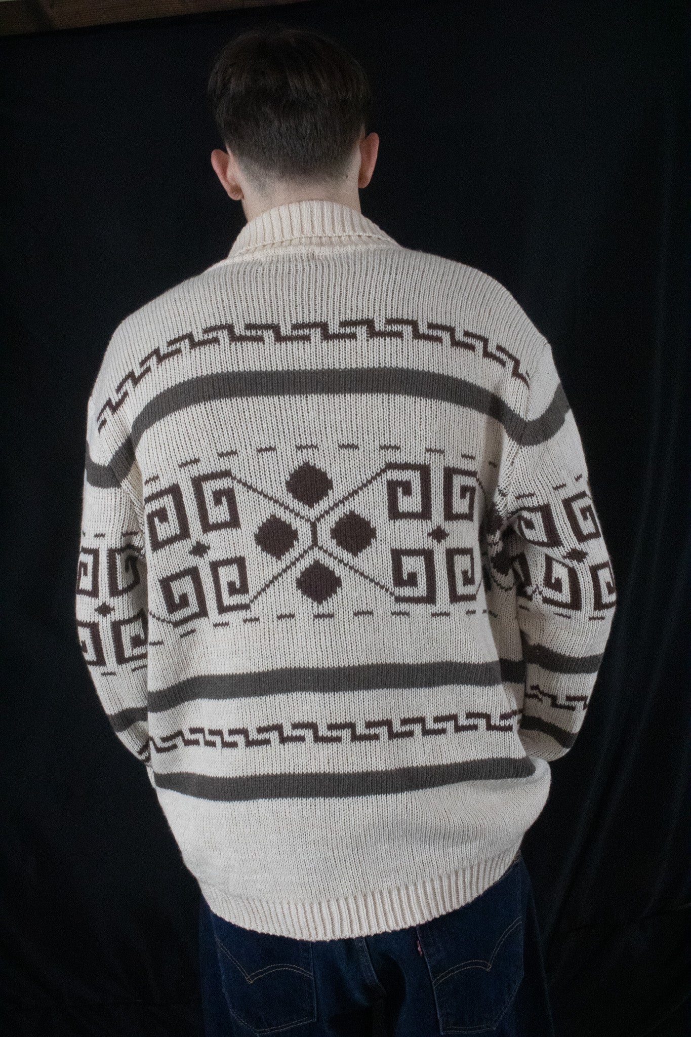 Sinransinya Knitted Cardigan Casual Zip-Up Sweater Harajuku