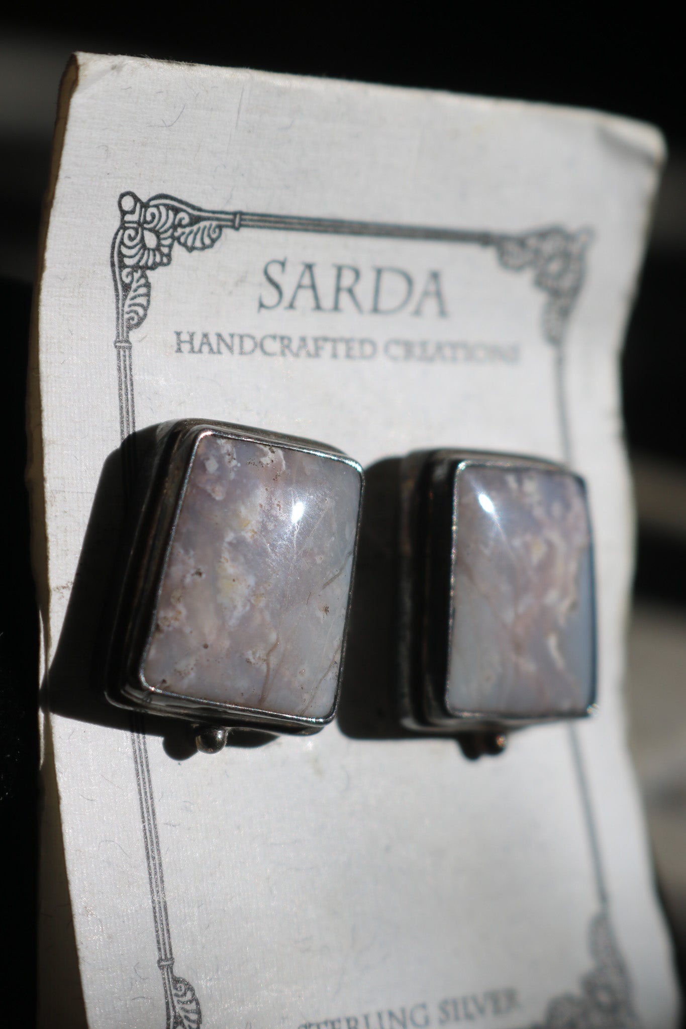 Sarda Flower Aaget Stud Earrings