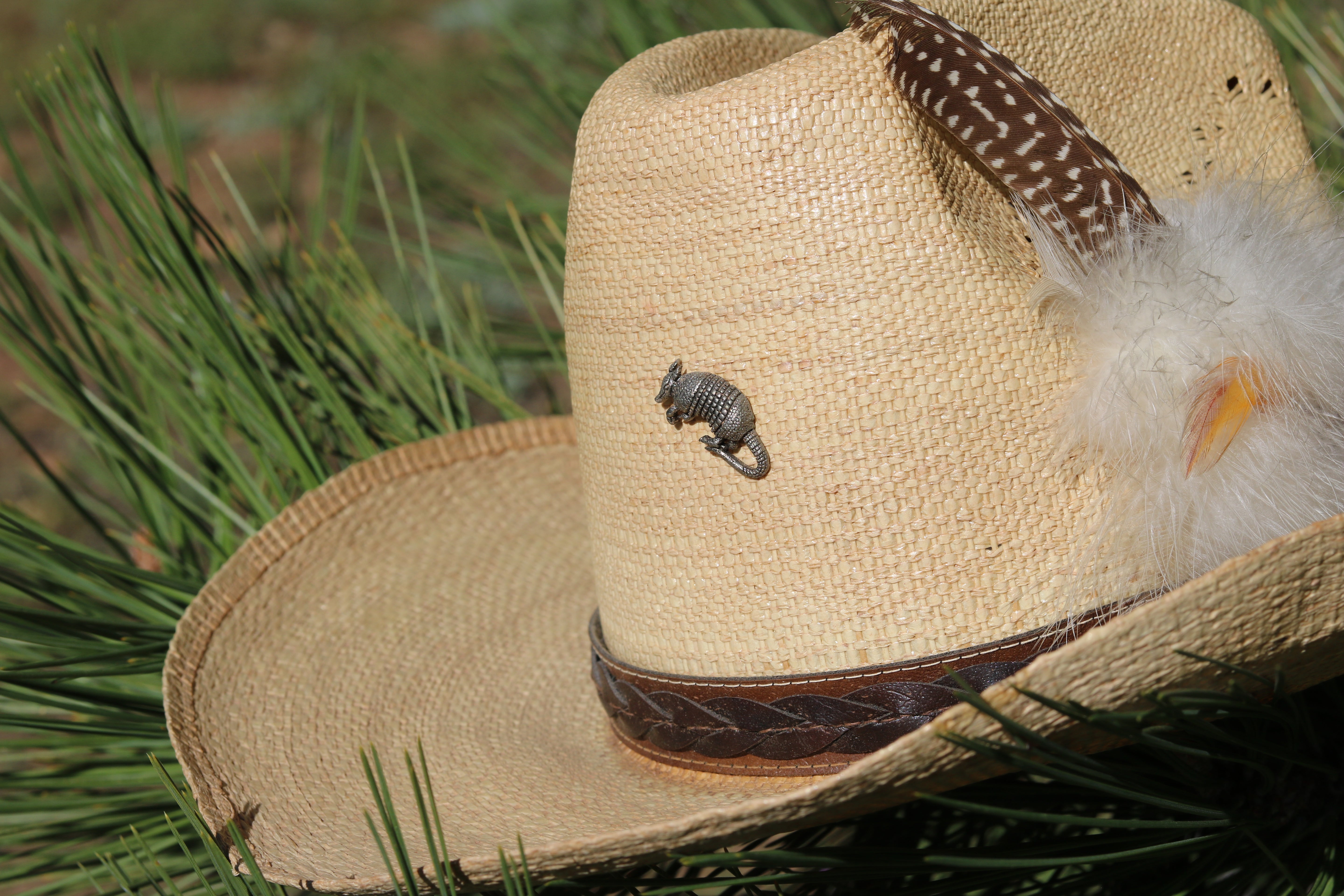 Vintage Stetson Roadrunner Bryant Finish Straw Cowboy Hat Size 7