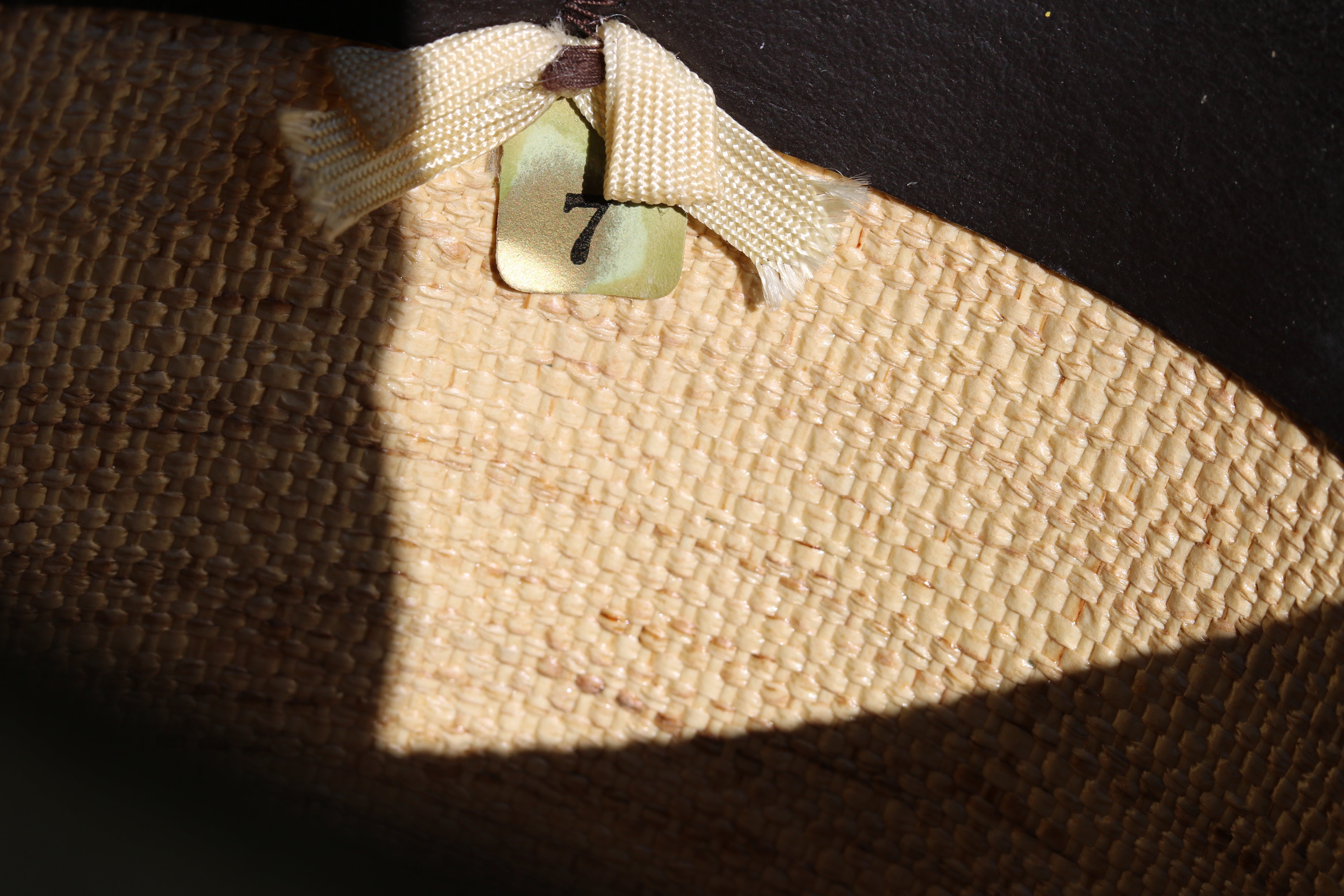 Vintage Stetson Roadrunner Bryant Finish Straw Cowboy Hat Size 7