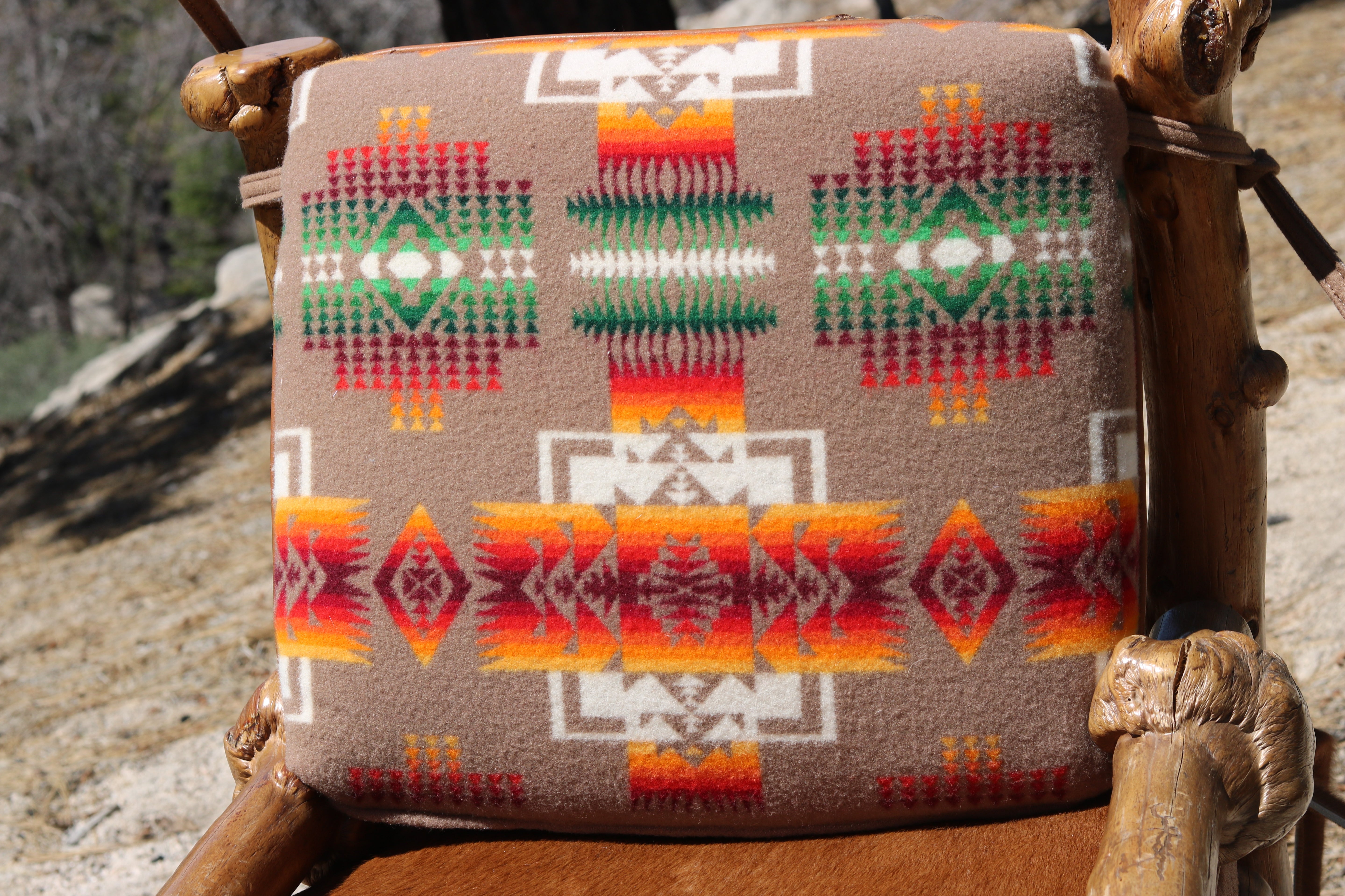 Rustic Knots and Gnarled Pine Log Chair