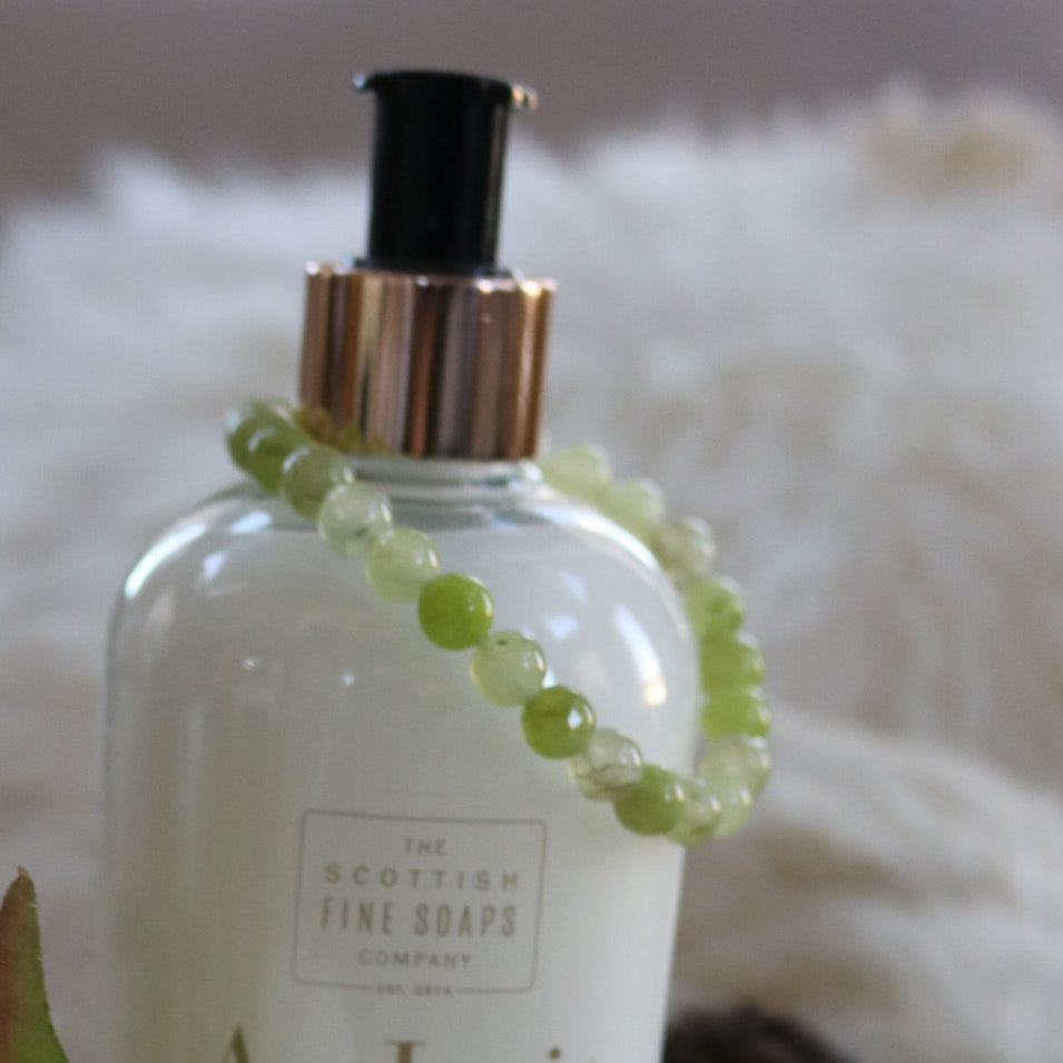 Healing Green Quartz Beaded Bracelet