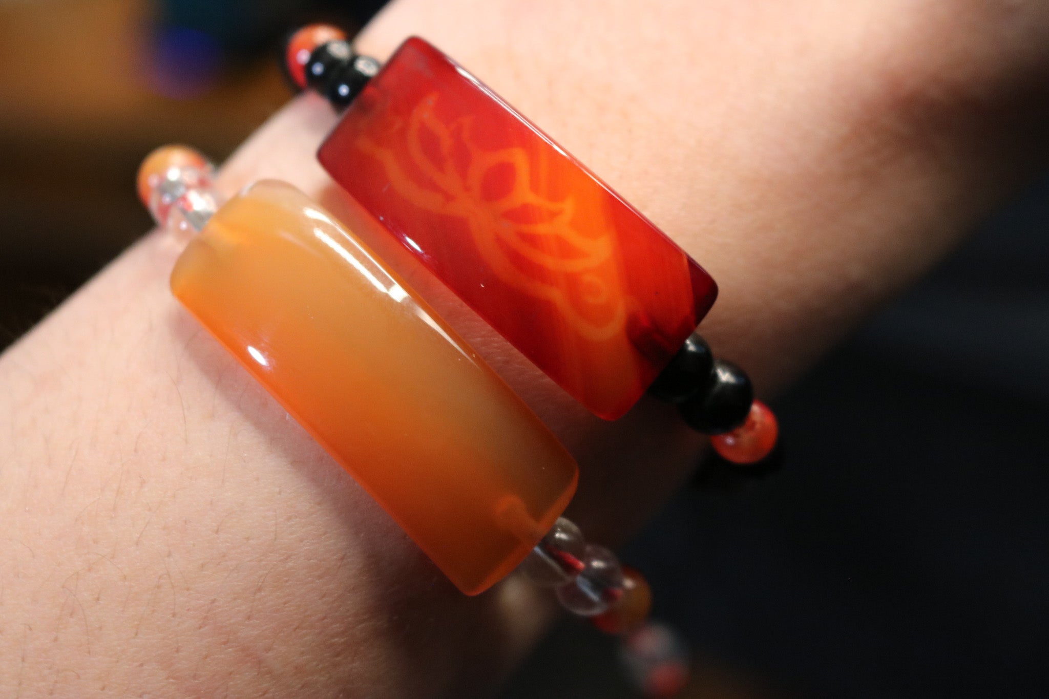 Claiming Agate Beaded Charm Bracelet