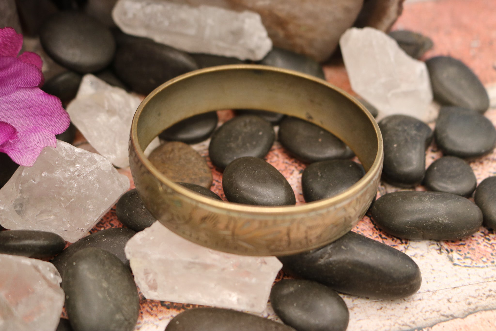 Vintage Bronze Hand Crafted Metal Bracelet