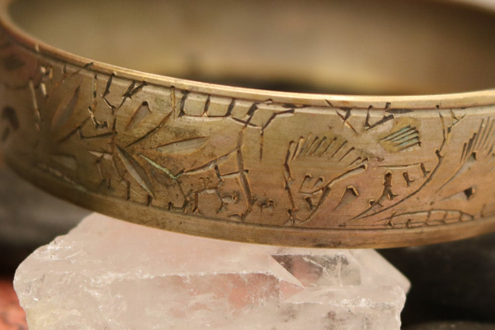 Vintage Bronze Hand Crafted Metal Bracelet