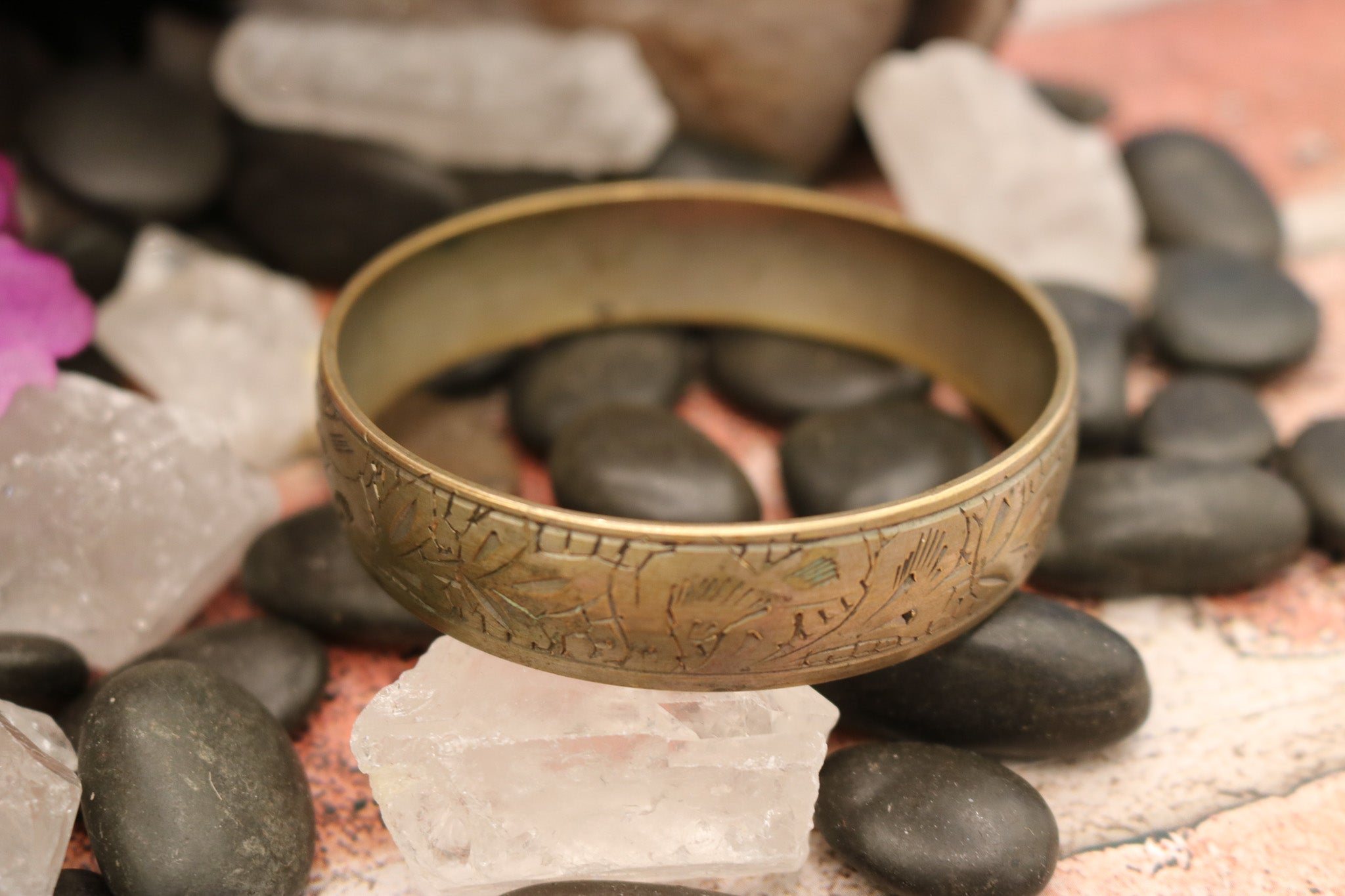 Vintage Bronze Hand Crafted Metal Bracelet