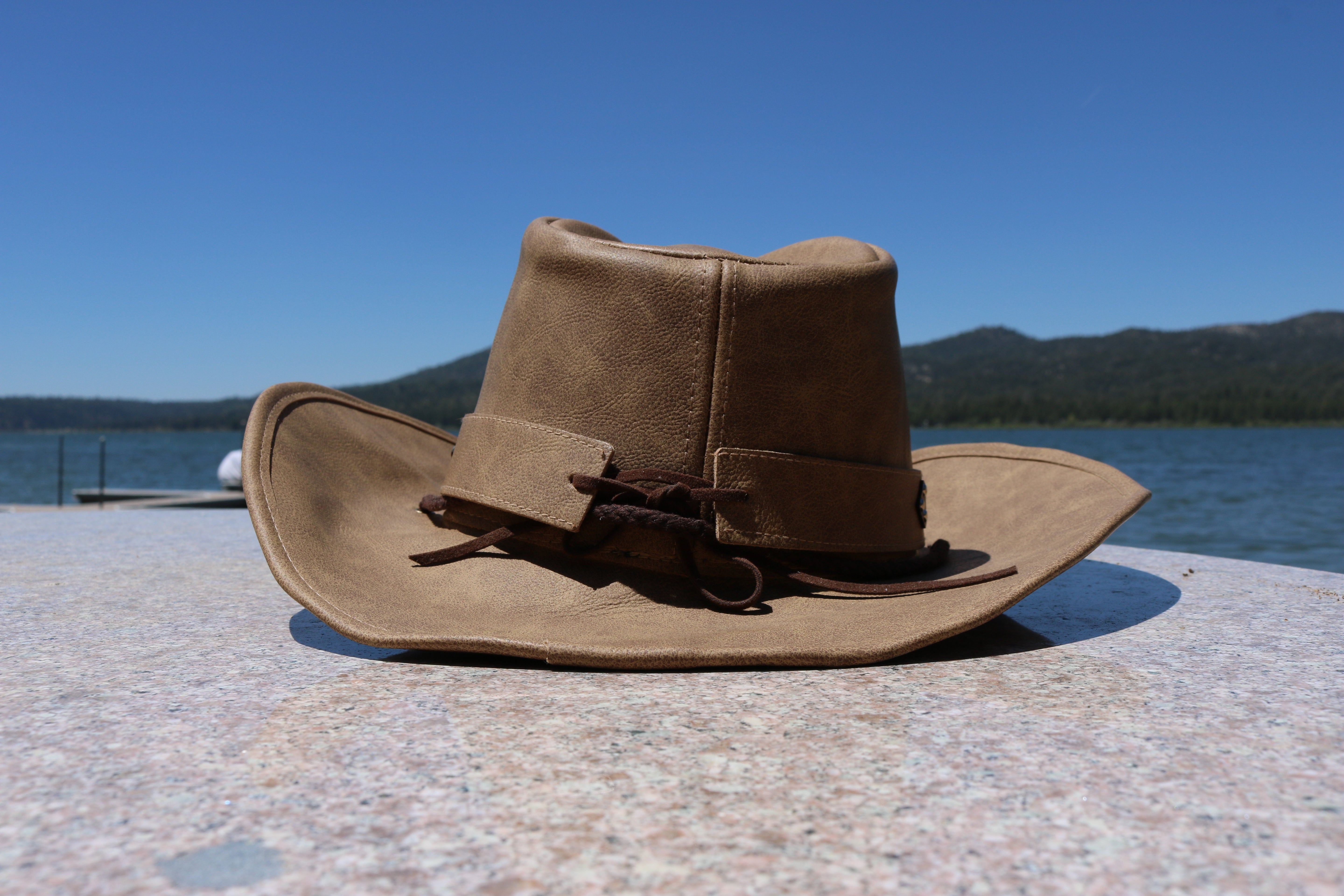 MUMUWU Leather Western Cowboy Hat