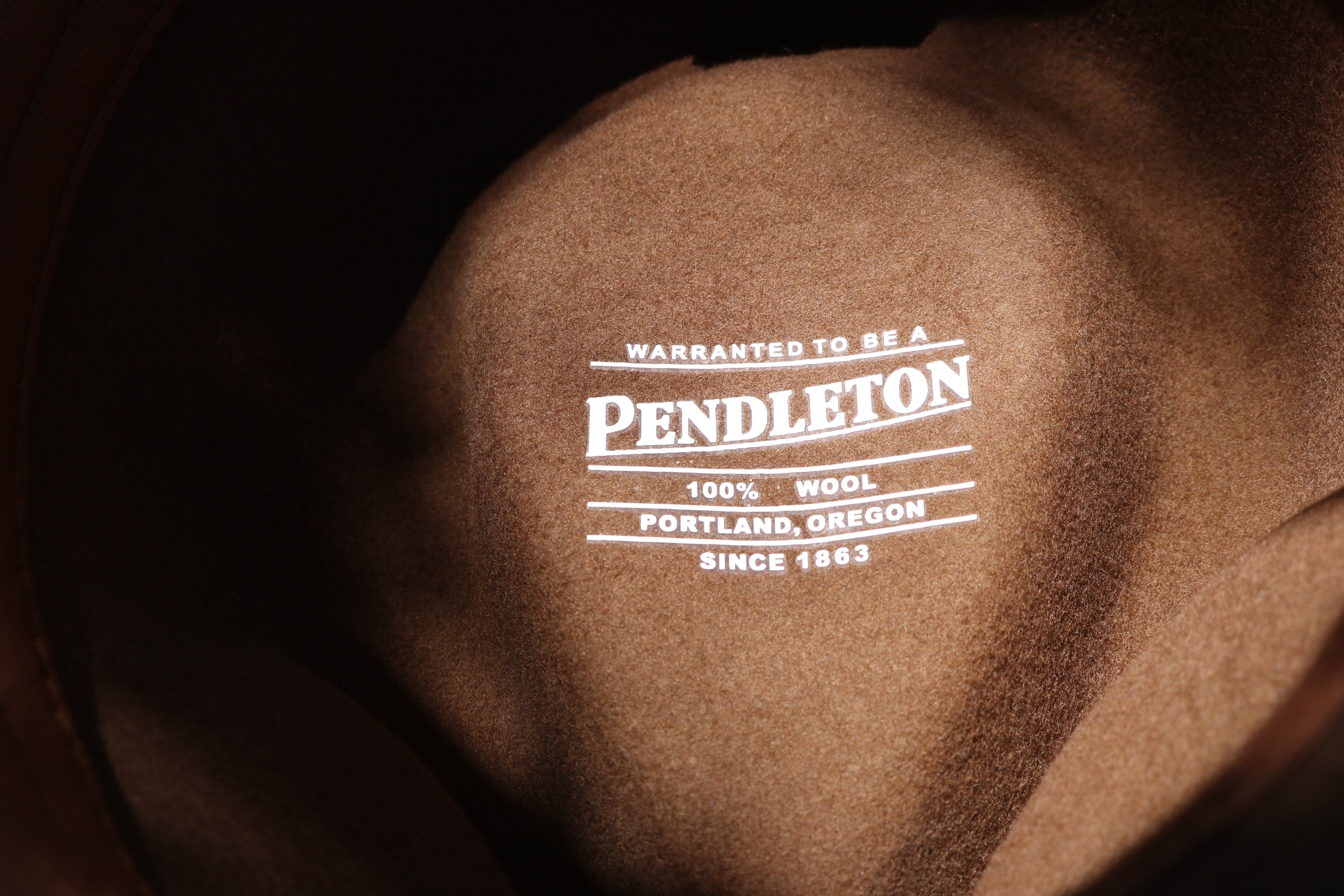 Pendleton Brown Wool Outback Cowboy Hat