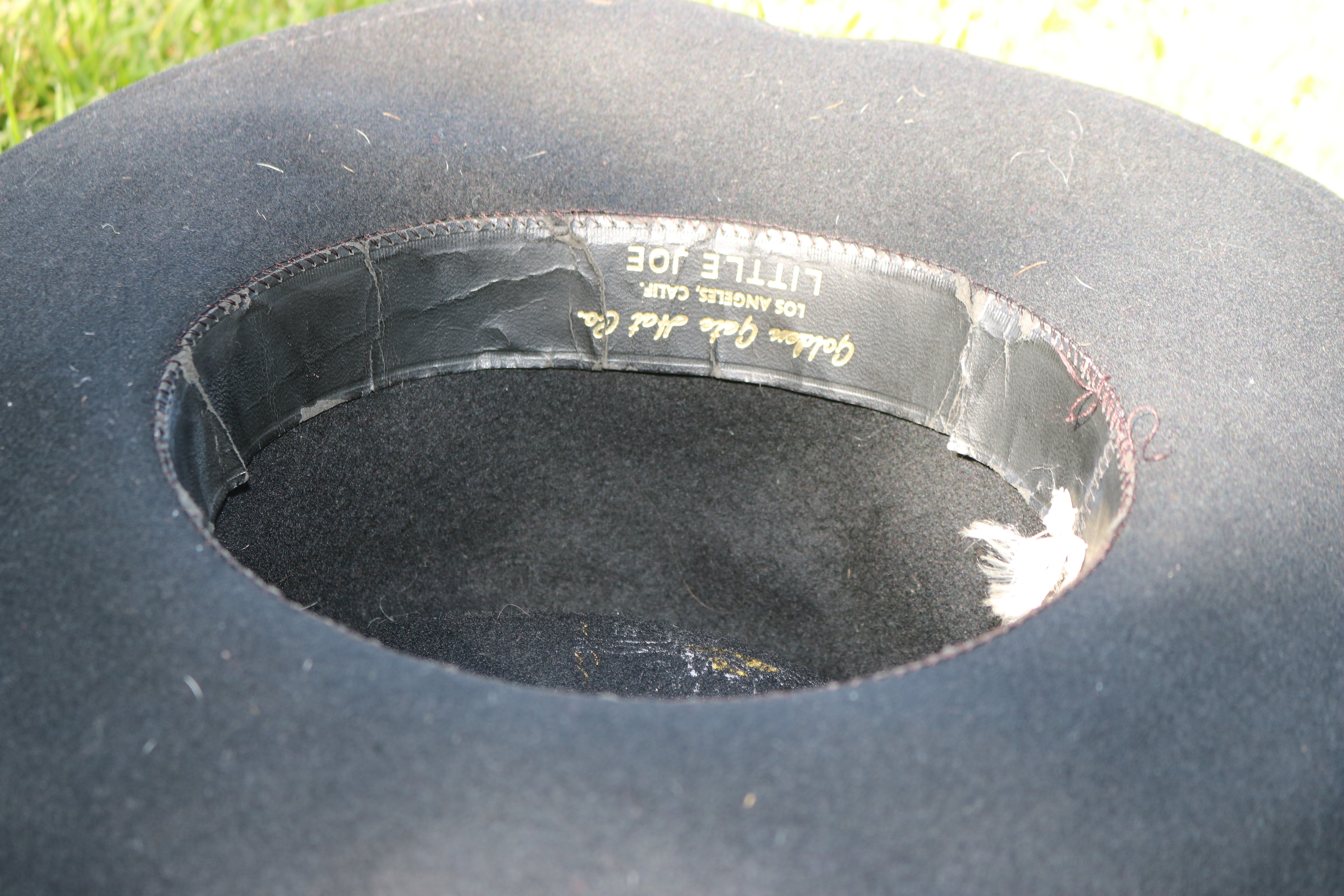 Vintage Golden Gates Little Joe Black Cowboy Hat