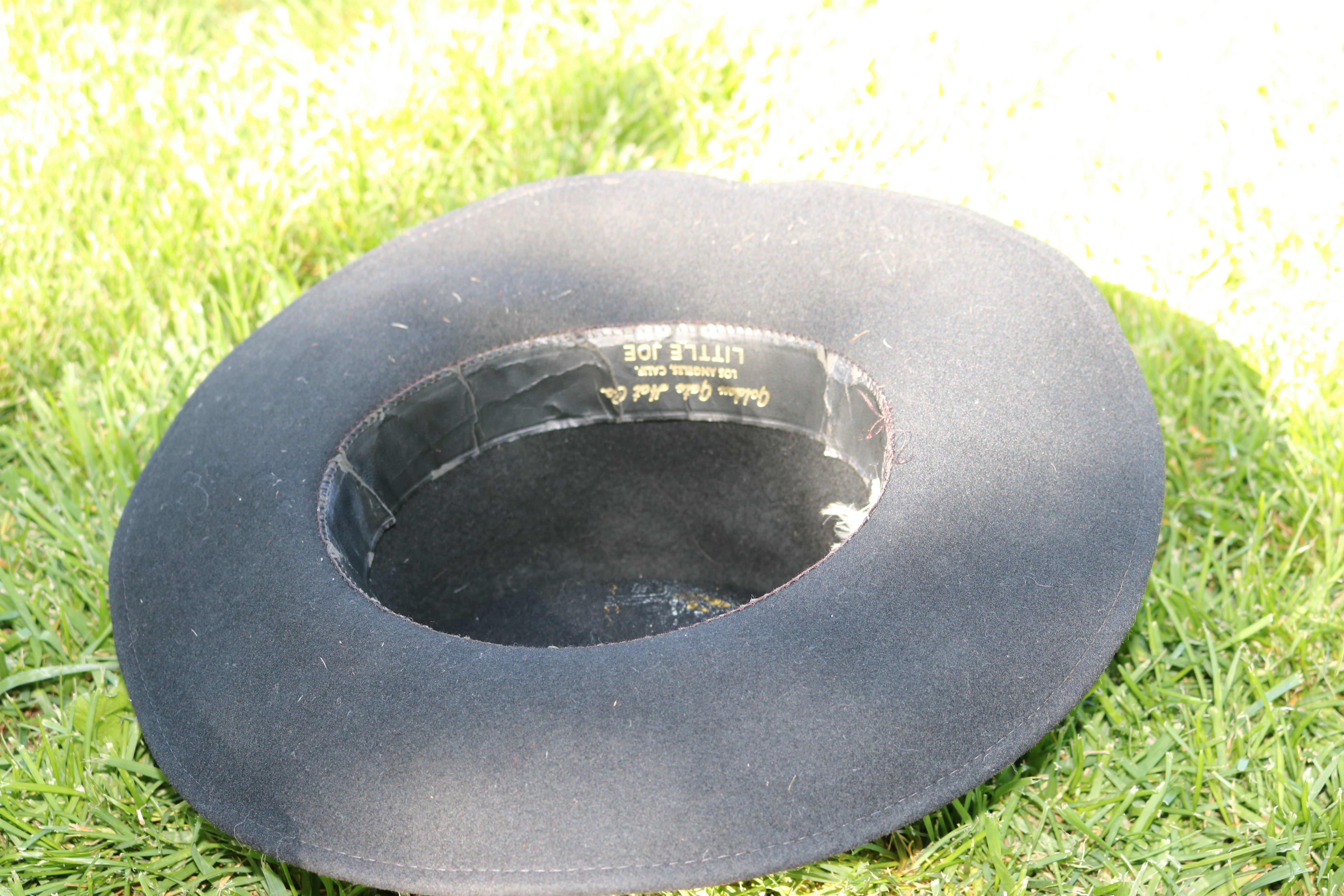 Vintage Golden Gates Little Joe Black Cowboy Hat