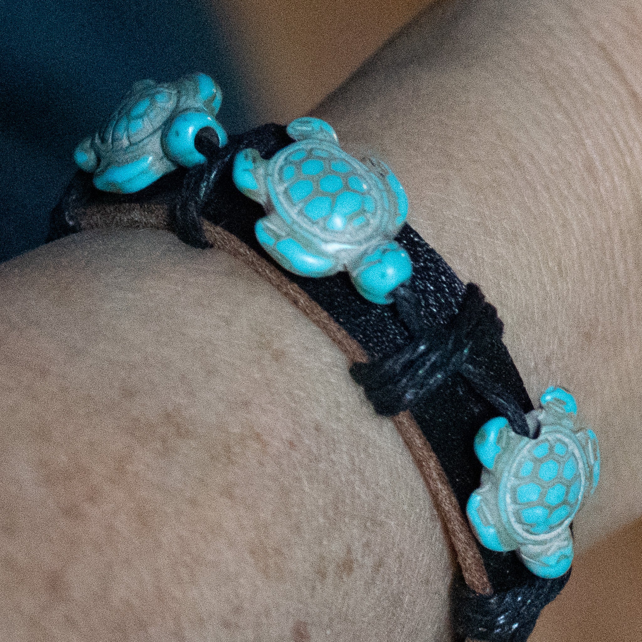 Leather Turtle Charms Adjustable Bracelets