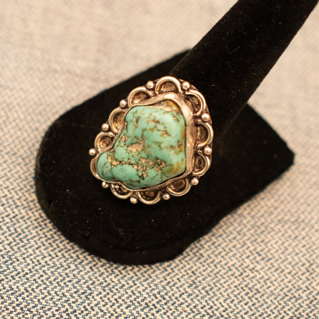 Faux Turquoise Gemstone Ring Size 9