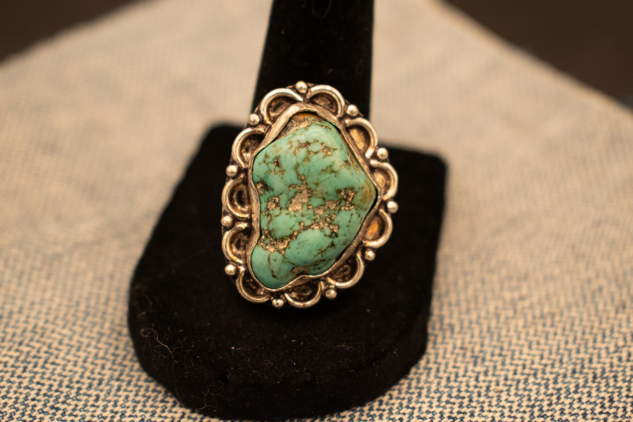 Faux Turquoise Gemstone Ring Size 9