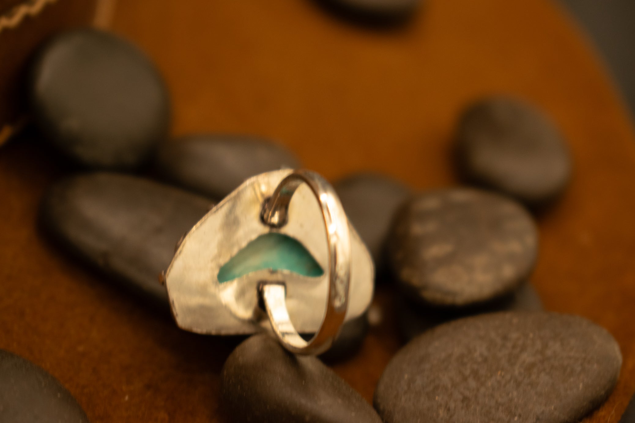 Faux Turquoise Gemstone Ring Size 8.5