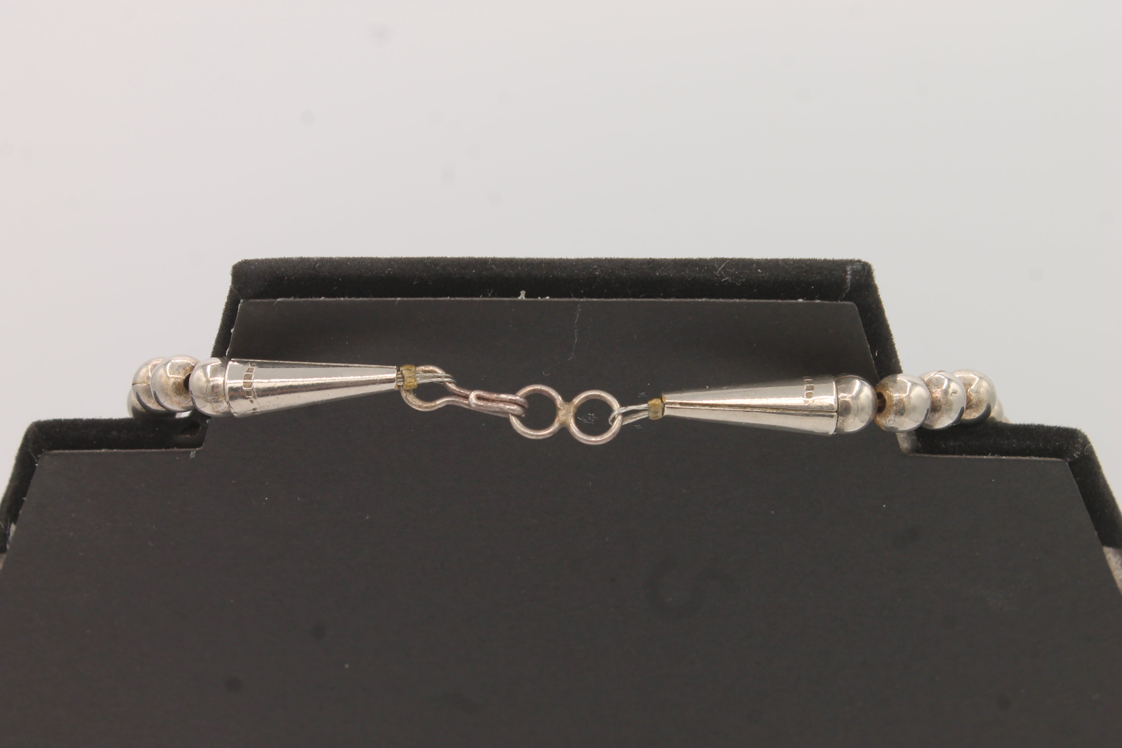 Vintage Hand-stitched Navajo Pearl Yei Necklace