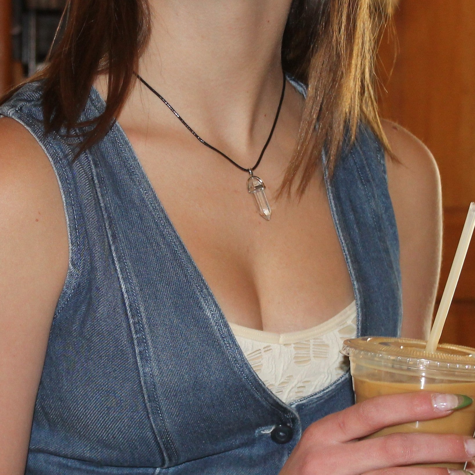 Natural Crystal Quartz Necklace