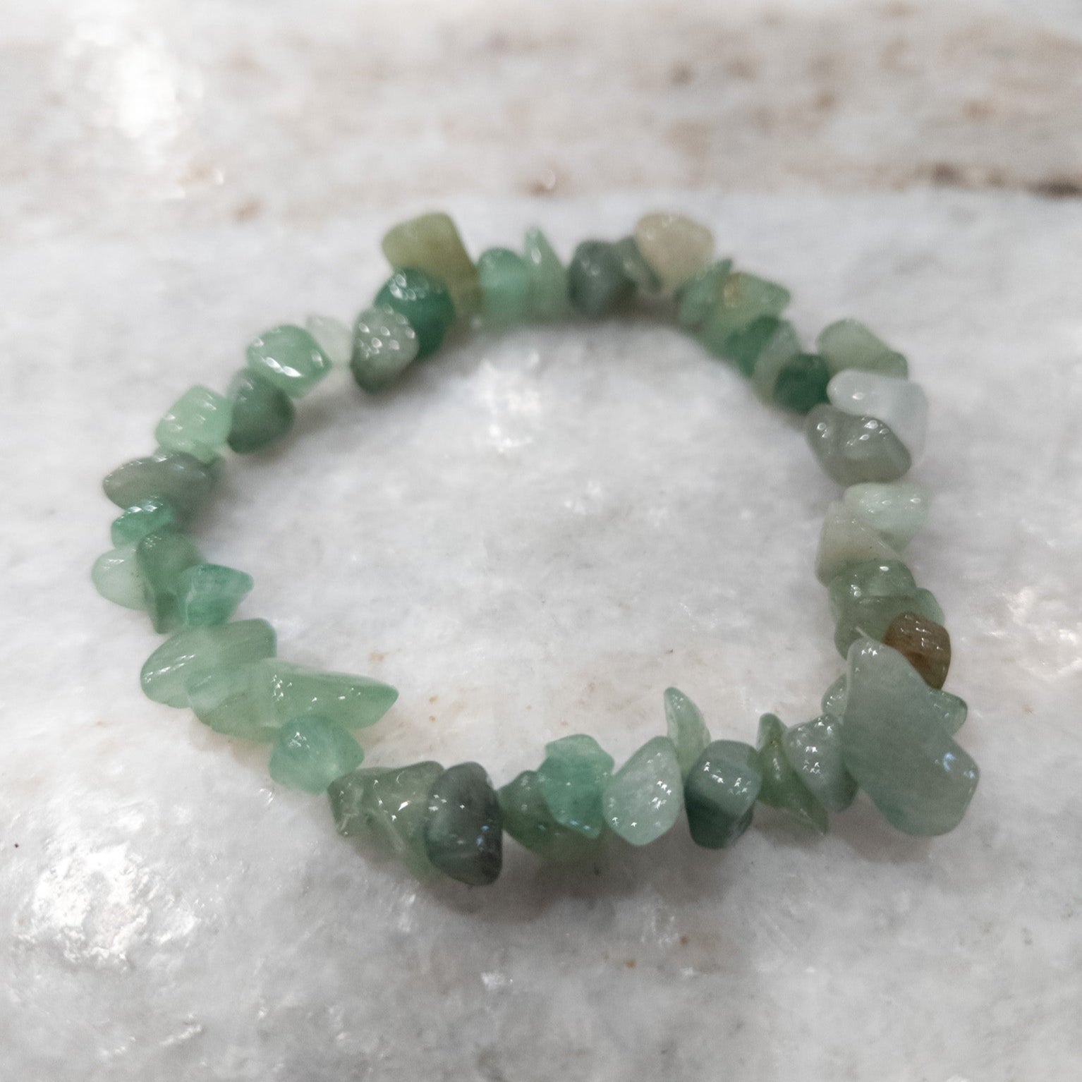 Green Aventurine Stone Stretchy Bracelet