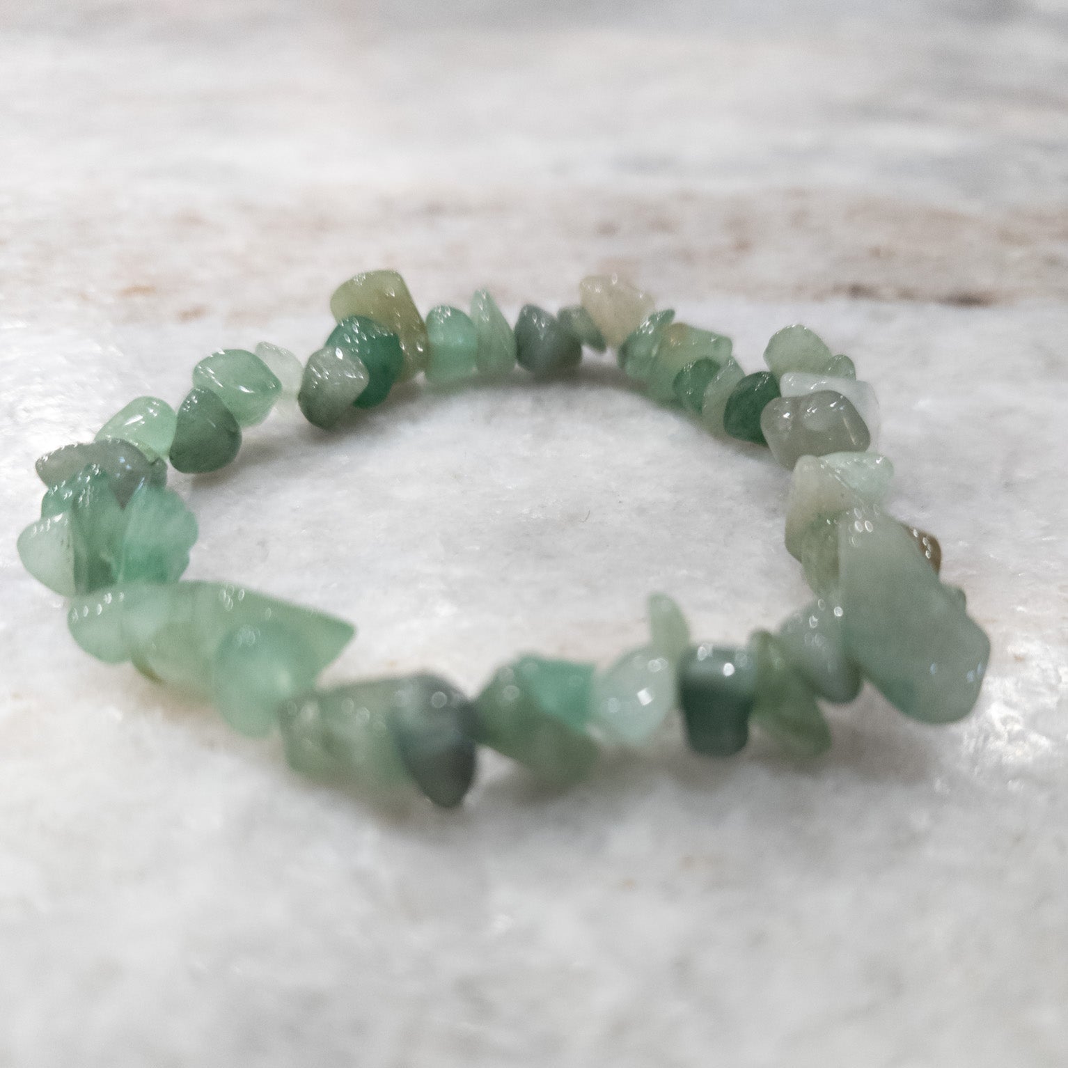 Green Aventurine Stone Stretchy Bracelet