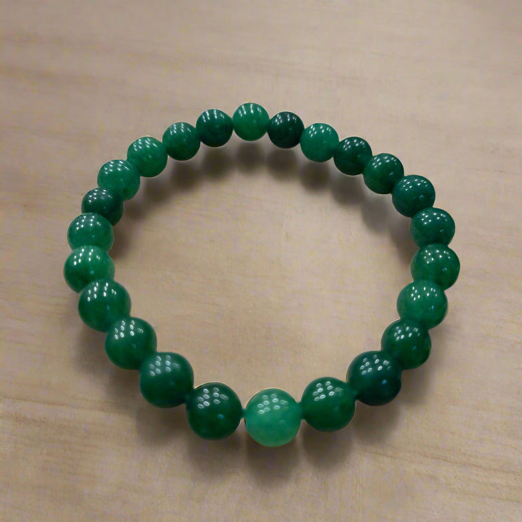 Green Aventurine Beaded Stretchy Bracelet